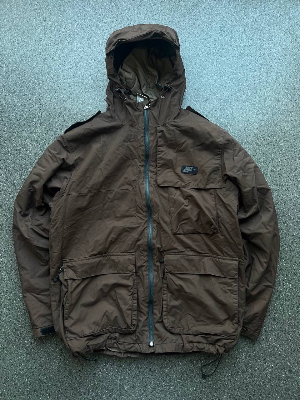 Nike Vintage Jacket y2k multipocket Brown Jacket drill M