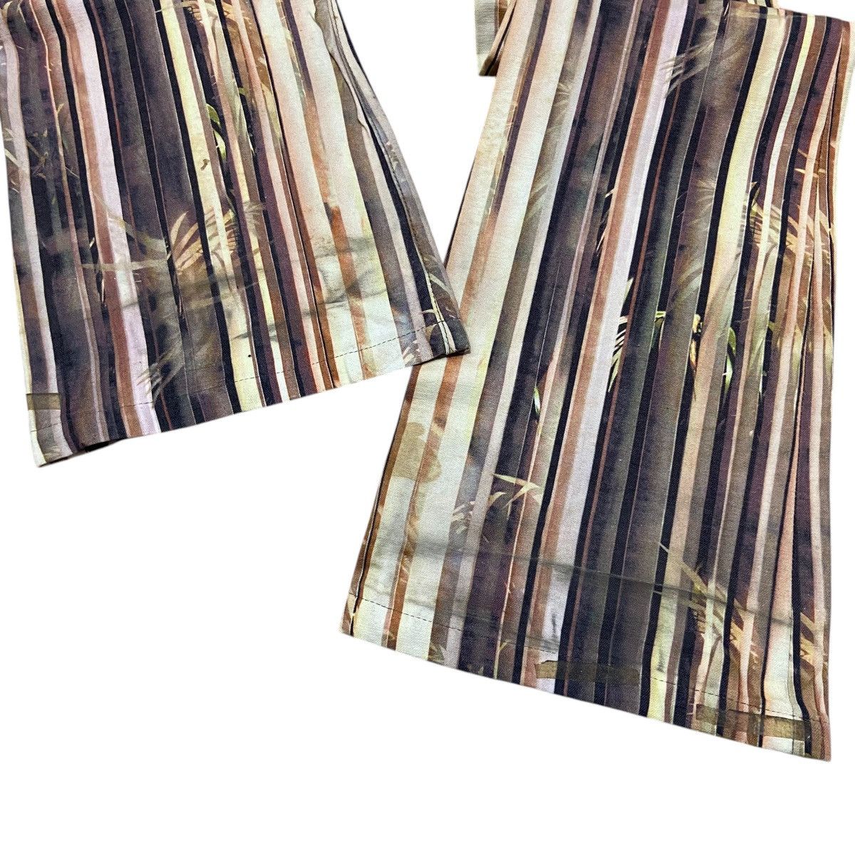 Tornado Mart Tornado Mart Leaves Bamboo Striped Pattern Flared Pants Size US 29 - 11 Thumbnail
