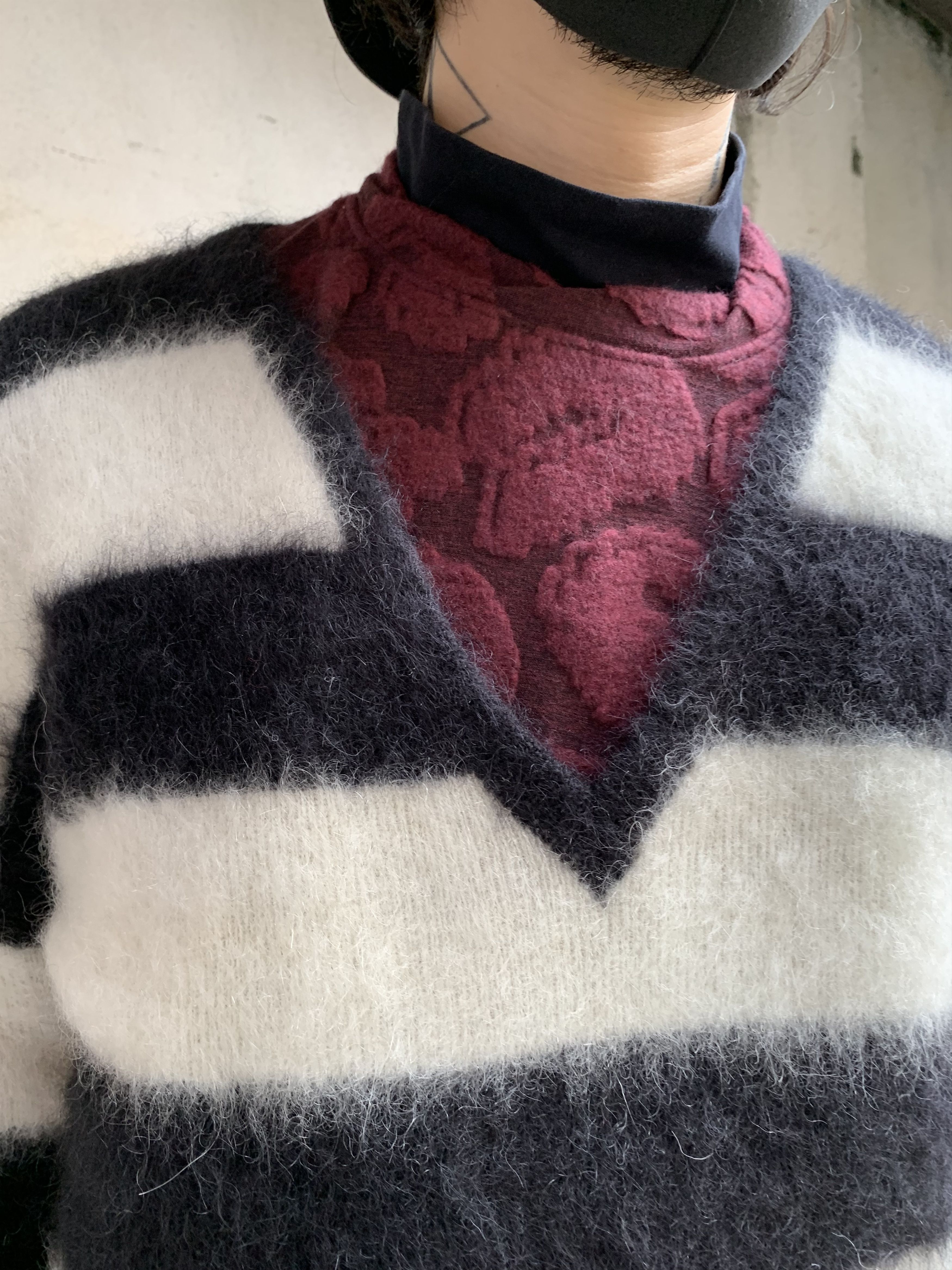 John Galliano John Galliano Stripes Knitted V Neck Sweater Size US M / EU 48-50 / 2 - 2 Thumbnail