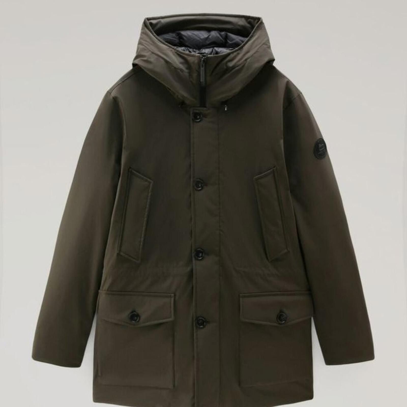 Woolrich Woolen Mills Arctic Parka in Stretch Nylon - Men - Green Size US S / EU 44-46 / 1 - 7 Thumbnail