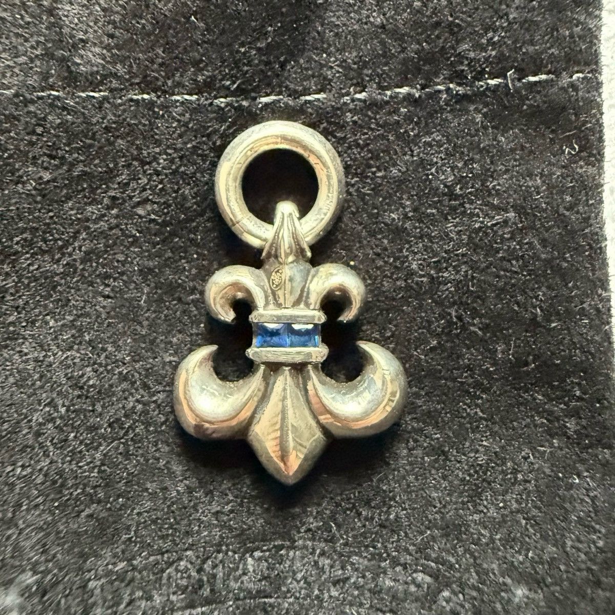 Chrome Hearts Chrome Hearts Fleur Charm with blue stone Size ONE SIZE - 2 Thumbnail