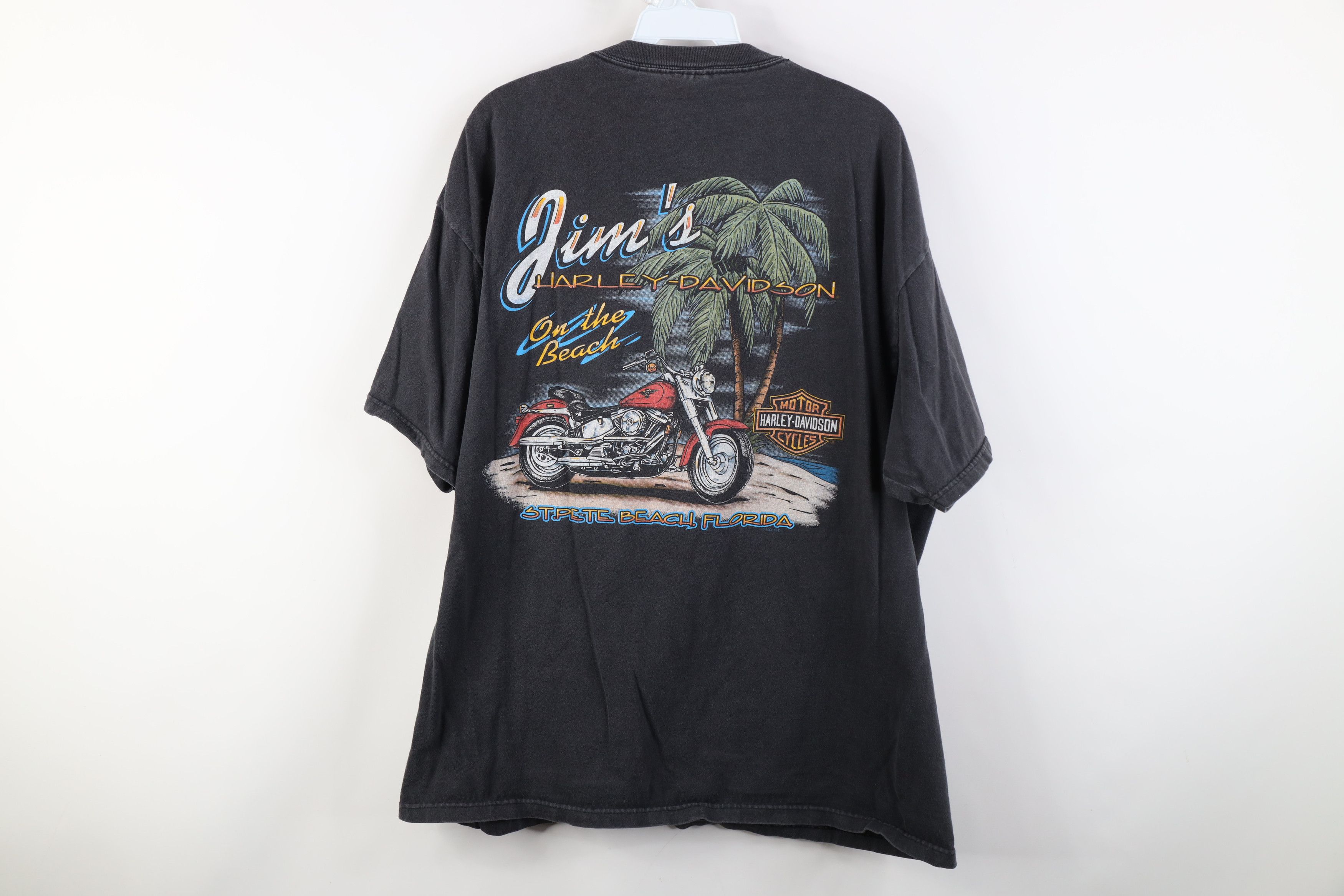 Harley Davidson Vintage 90s Y2K Harley Davidson Fire Flames Phoenix T-Shirt Size US XL / EU 56 / 4 - 12 Thumbnail