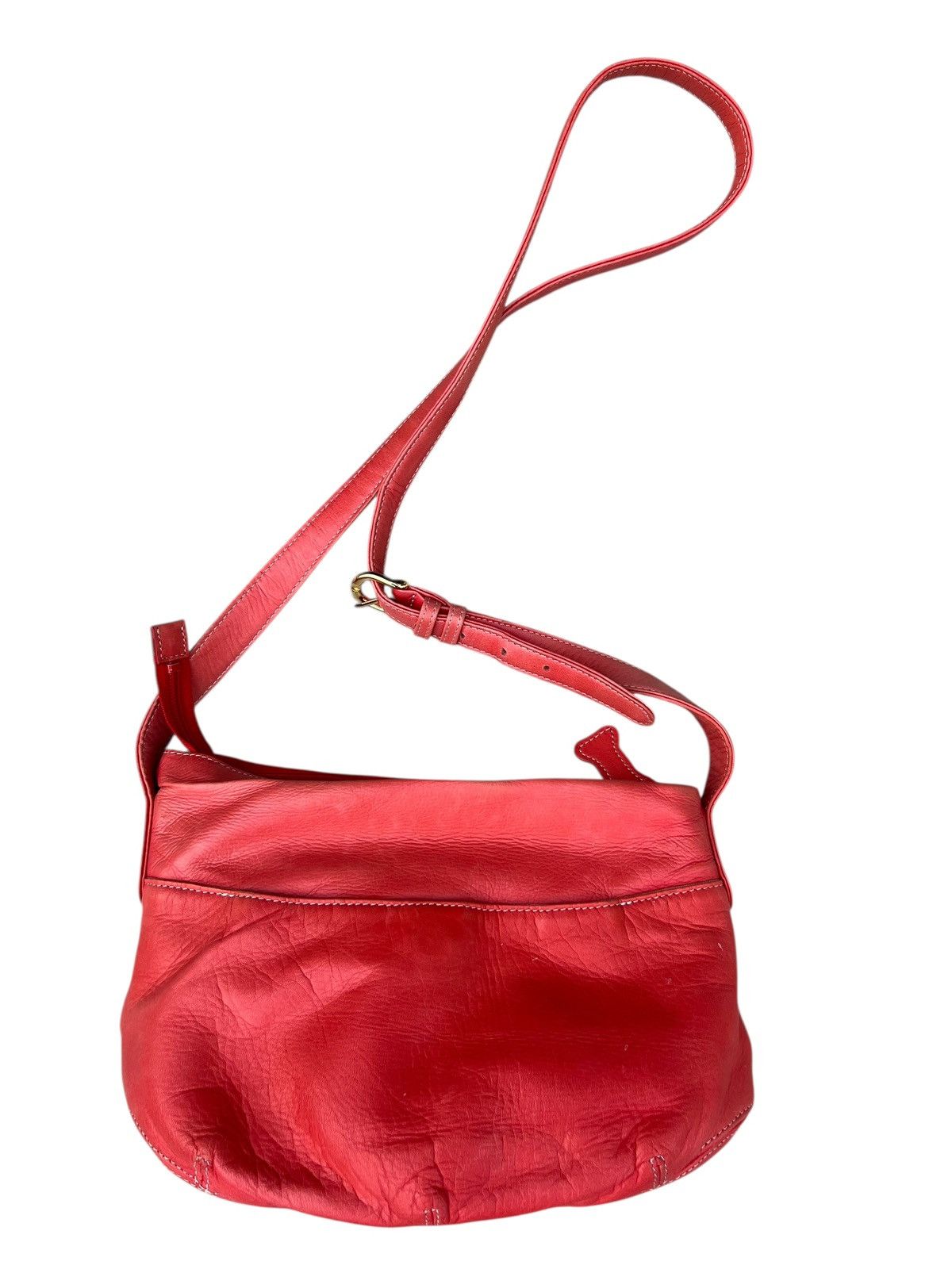 Leather Faded Patina Pink Peach Leather Bag Dog’s Paws Kitamura Size ONE SIZE - 10 Thumbnail