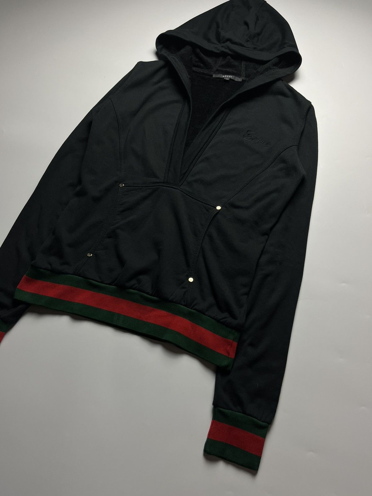 Gucci Gucci by Frida Giannini - Gucci Web Hoodie Size XS / US 0-2 / IT 36-38 - 6 Thumbnail