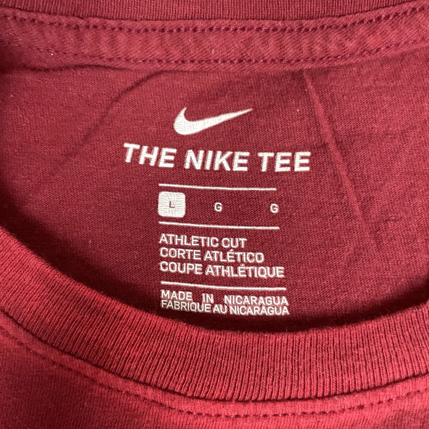 Nike VINTAGE Nike T-Shirt Adult Large Swoosh Graphic Logo Tee Red Sports Logo Men L Shirts Mens Size US L / EU 52-54 / 3 - 5 Thumbnail