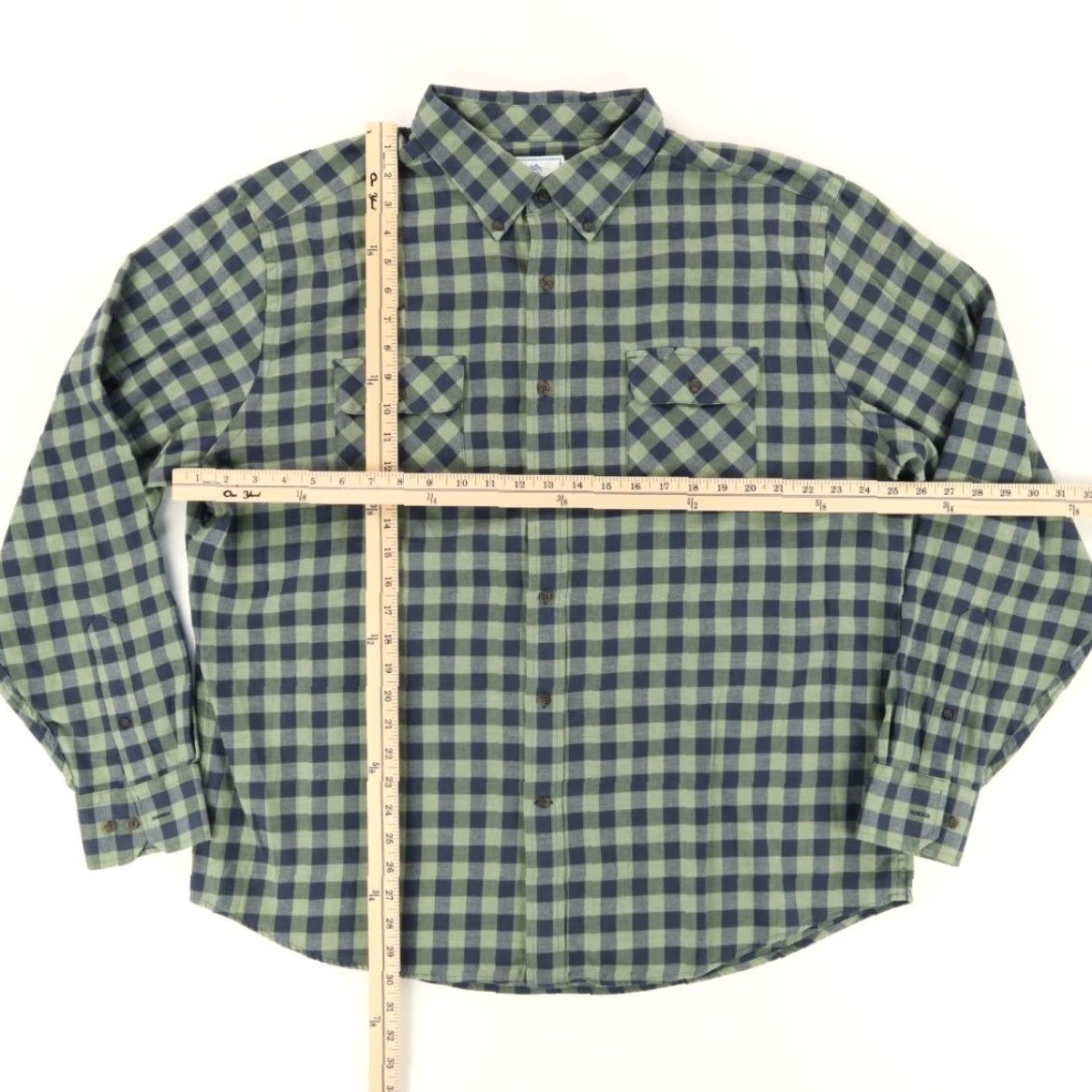 Southern Tide Southern Tide Shirt Button Down Green Men's 2XL Long Sleeve Flannel Check Classic Fit Size US XXL / EU 58 / 5 - 3 Thumbnail