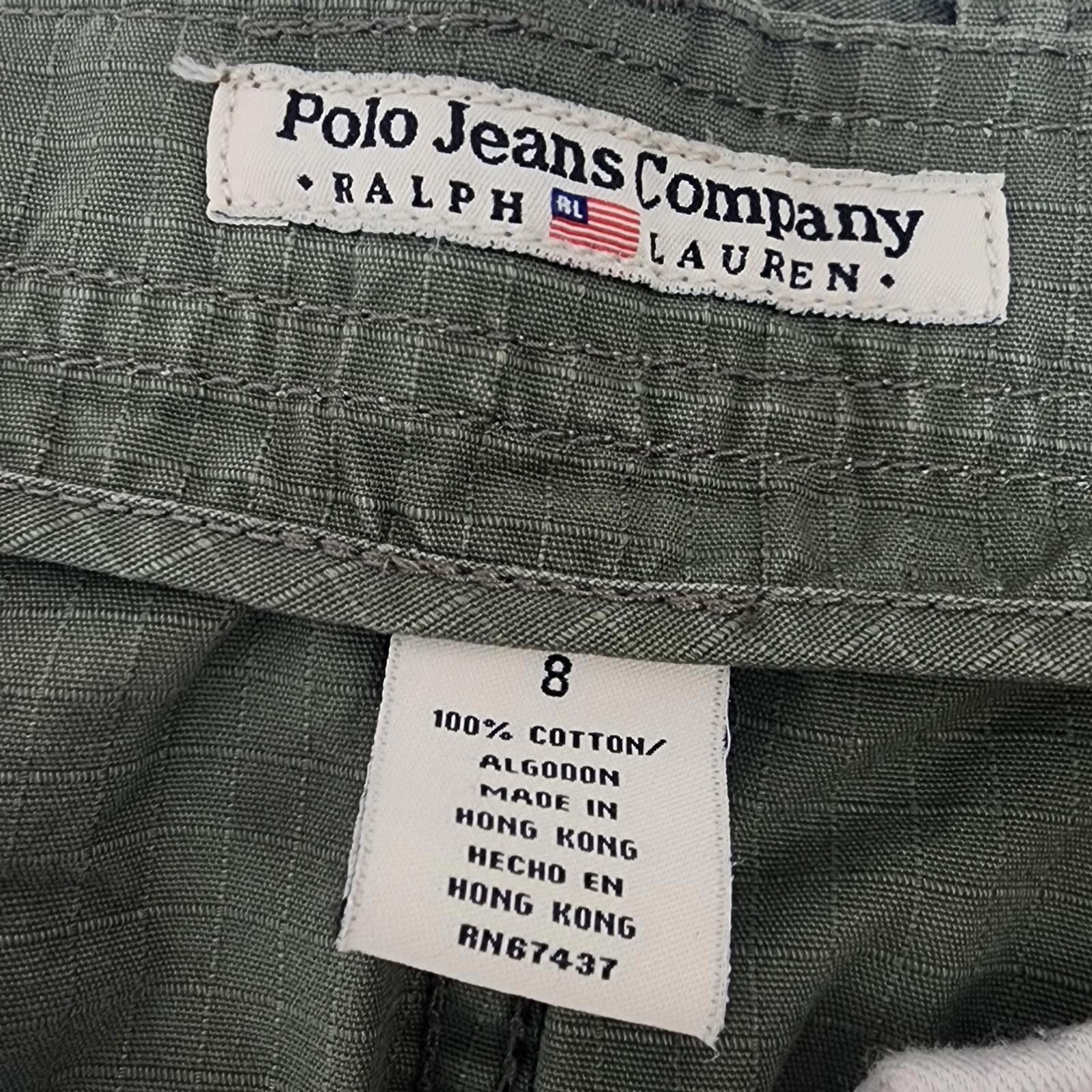 Polo Ralph Lauren Polo Jeans Co Y2K Cargo Midi Skirt Army Green Size: 8 Size 30" / US 8 / IT 44 - 4 Thumbnail