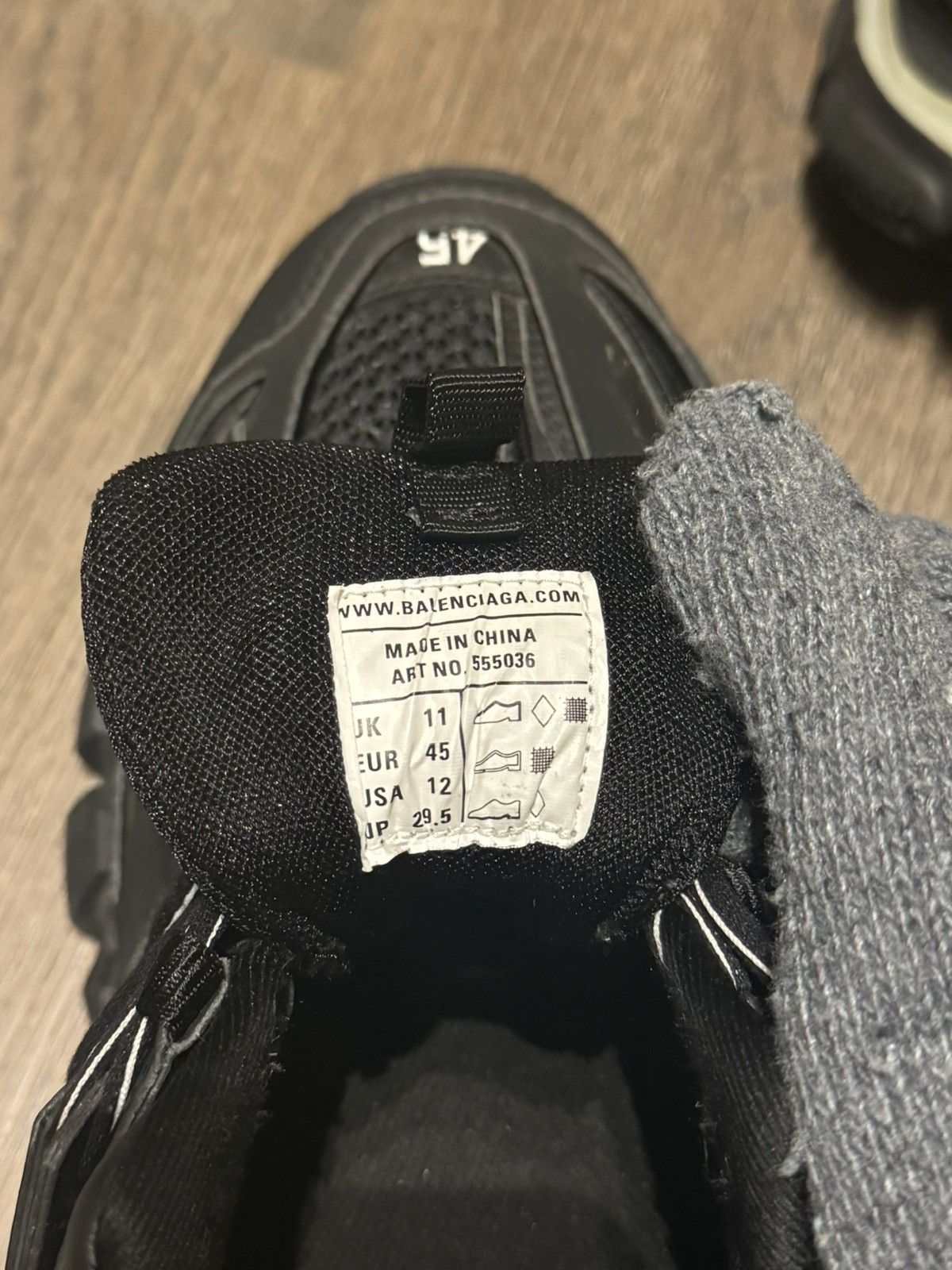 Balenciaga BALENCIAGA Black Track LED Runners Size US 12 / EU 45 - 6 Thumbnail