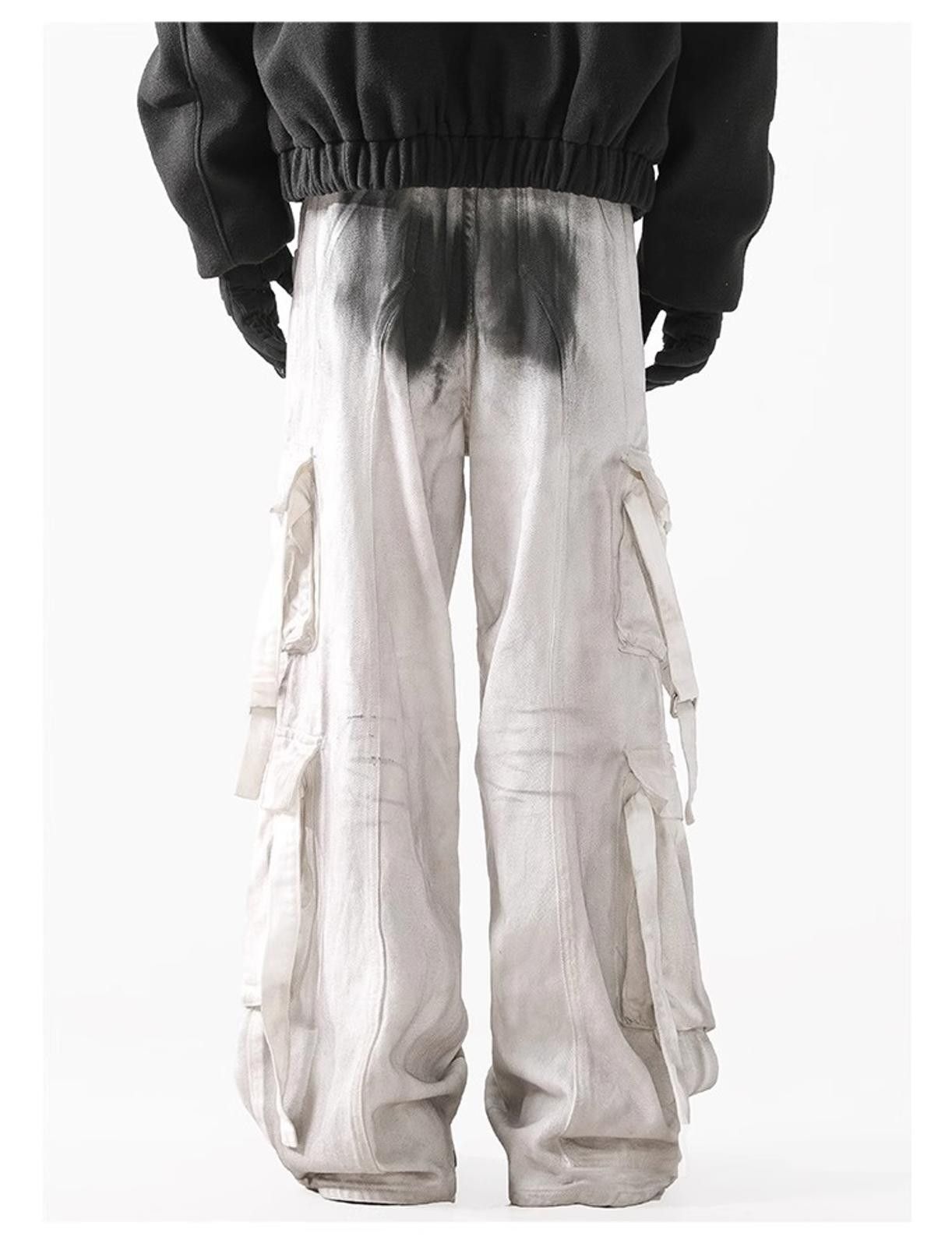 Japanese Brand Cargo Pants with Ombre Design Size US 28 / EU 44 - 4 Thumbnail