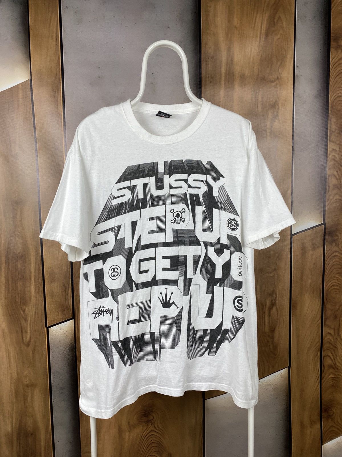Stussy 🔥Vintage 90s T-Shirt Stussy Step Up To Get Yo Rep Up VTG🔥 Size US L / EU 52-54 / 3 - 1 Thumbnail