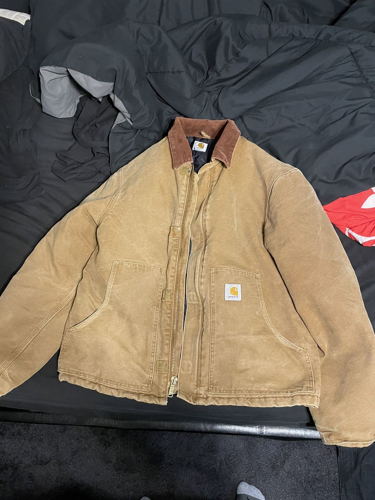 image of Carhartt Jacket in Brown, Men's (Size Large)