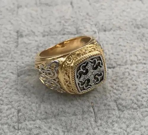 Jewelry × Vintage Punk Carved Pattern Rings Size ONE SIZE - 1 Thumbnail