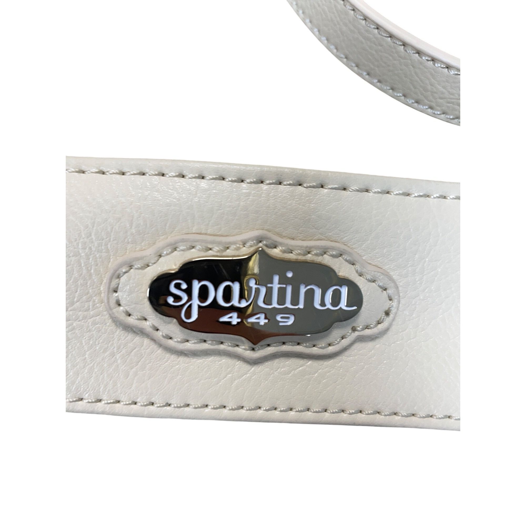 Other Spartina 449 womans cream gray leather linen crossbody handb Size ONE SIZE - 2 Thumbnail