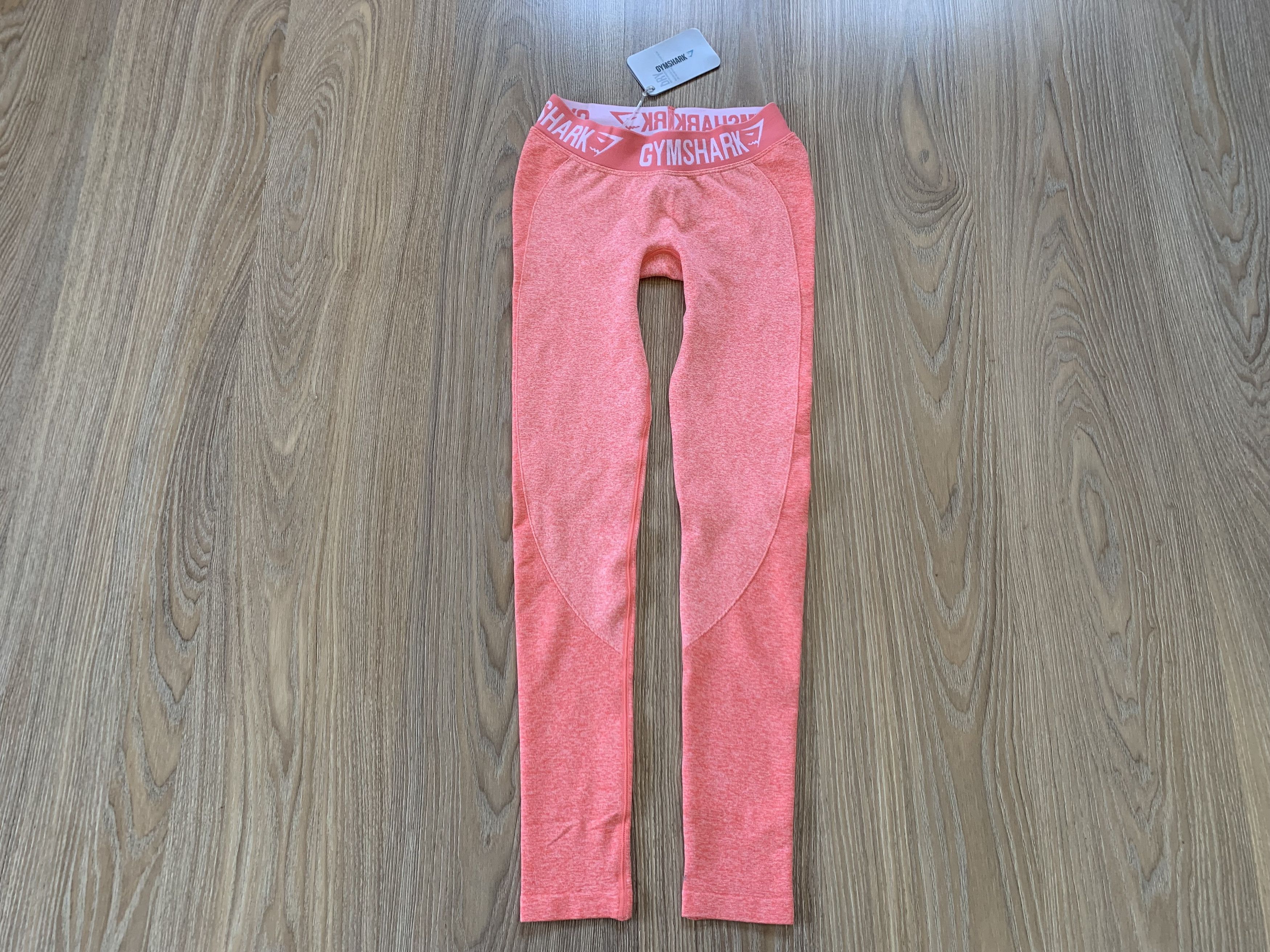 Gymshark New Gymshark Flex Gym Peach Coral Leggings V3 Size 27" / US 4 / IT 40 - 2 Thumbnail