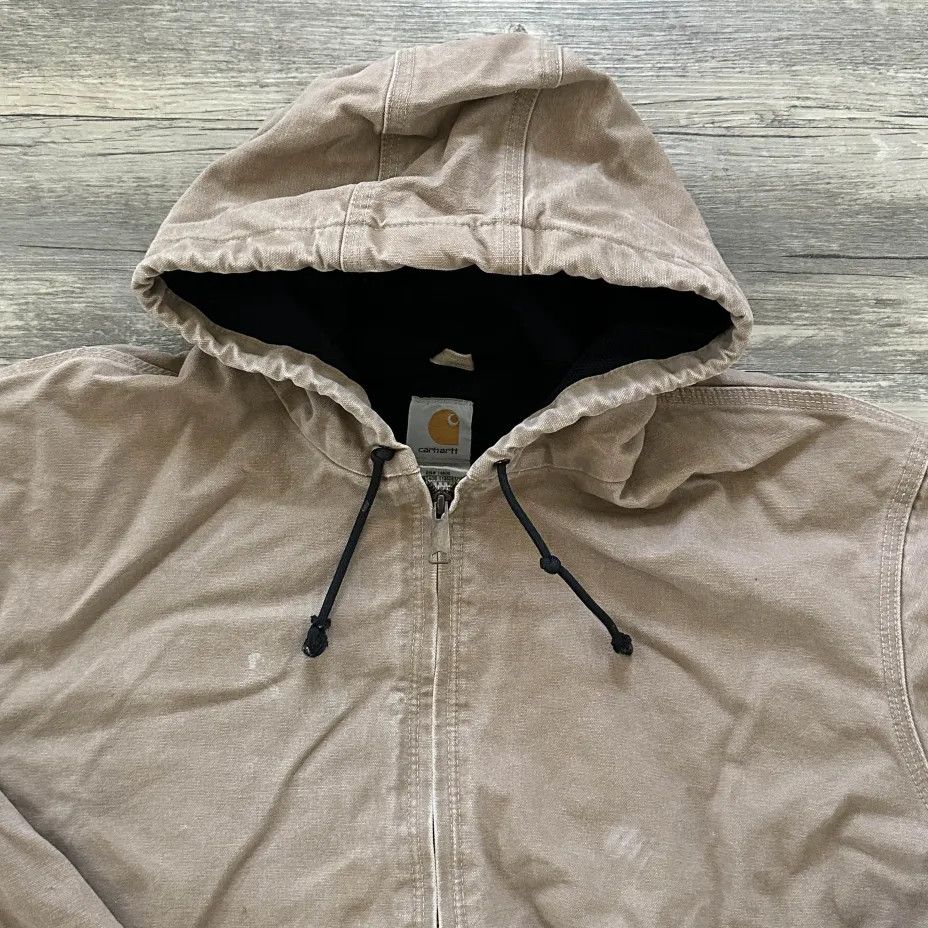 Carhartt Vintage Carhartt J25 SDL Saddle Brown Hooded Jacket Size XXL Size US XXL / EU 58 / 5 - 3 Thumbnail