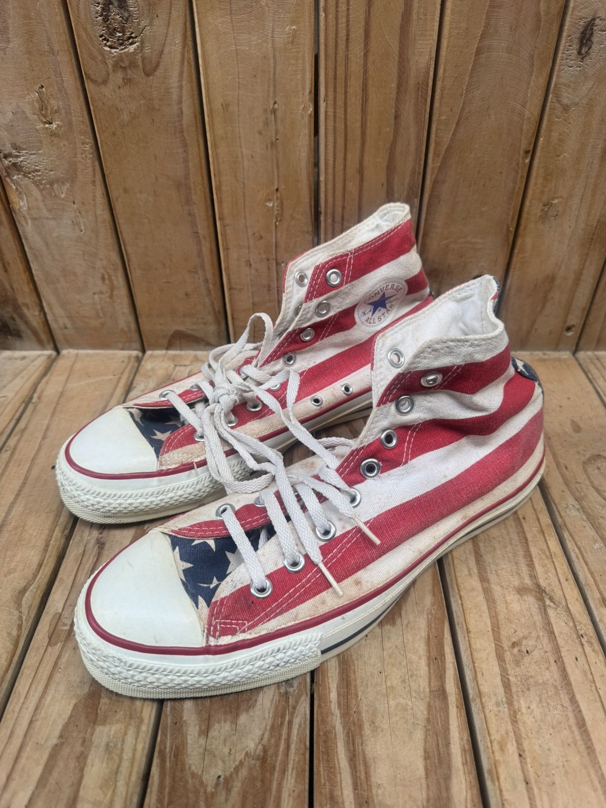 Converse Rare converse all star American flag Converse made in USA 10 Size US 10 / EU 43 - 23 Thumbnail