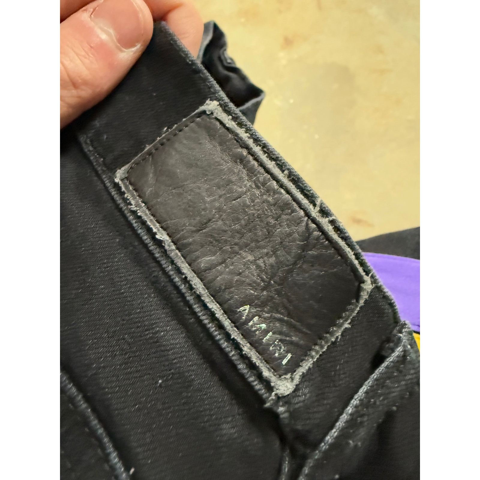 Amiri Amiri Jeans Thrasher Black Purple Yellow Stripe Used 30 Size US 30 / EU 46 - 3 Thumbnail