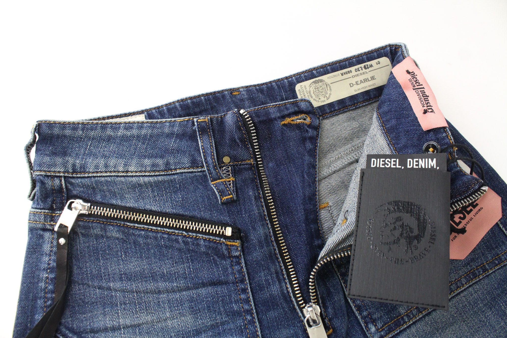 Diesel D-EARLIE 089AR W23/L30 Girls Blue Cropped Jeans 70057 Size 23" - 5 Thumbnail