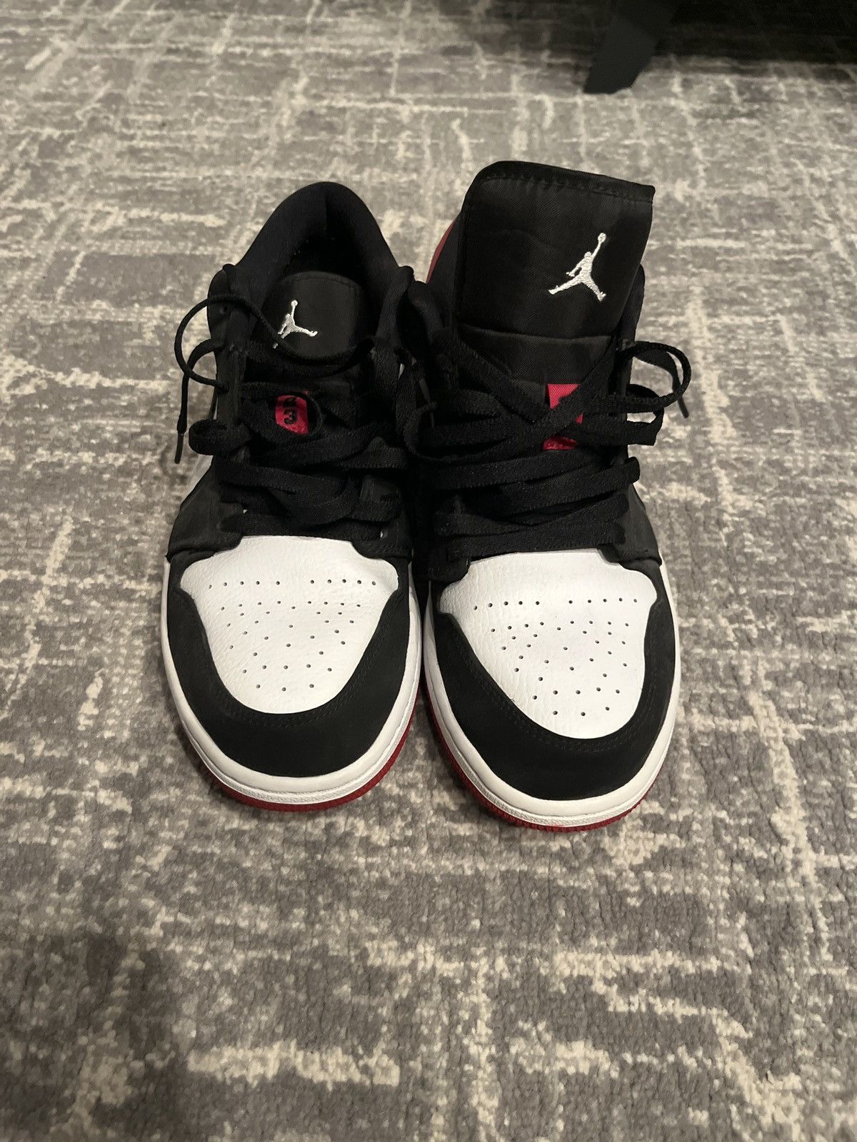 Jordan Brand × Nike Jordan 1 Retro Low OG Black Toe Size US 11 / EU 44 - 4 Thumbnail