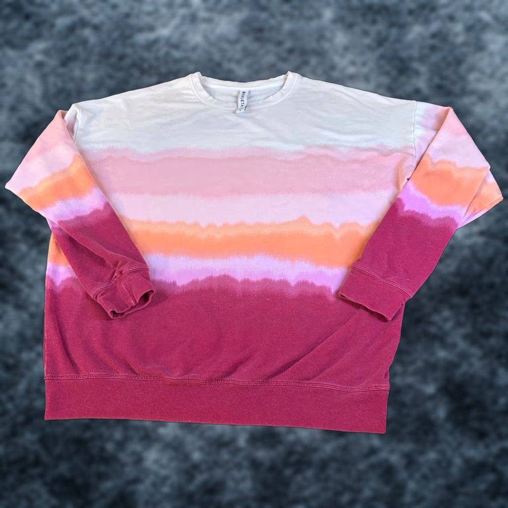 Athleta Athleta Ombre Striped Sweatshirt Pullover Womens Small Colorful Knit Cotton Blend Long Sleeve Casual Wear Athleisure Yoga 90s? Size S / US 4 / IT 40 - 1 Thumbnail