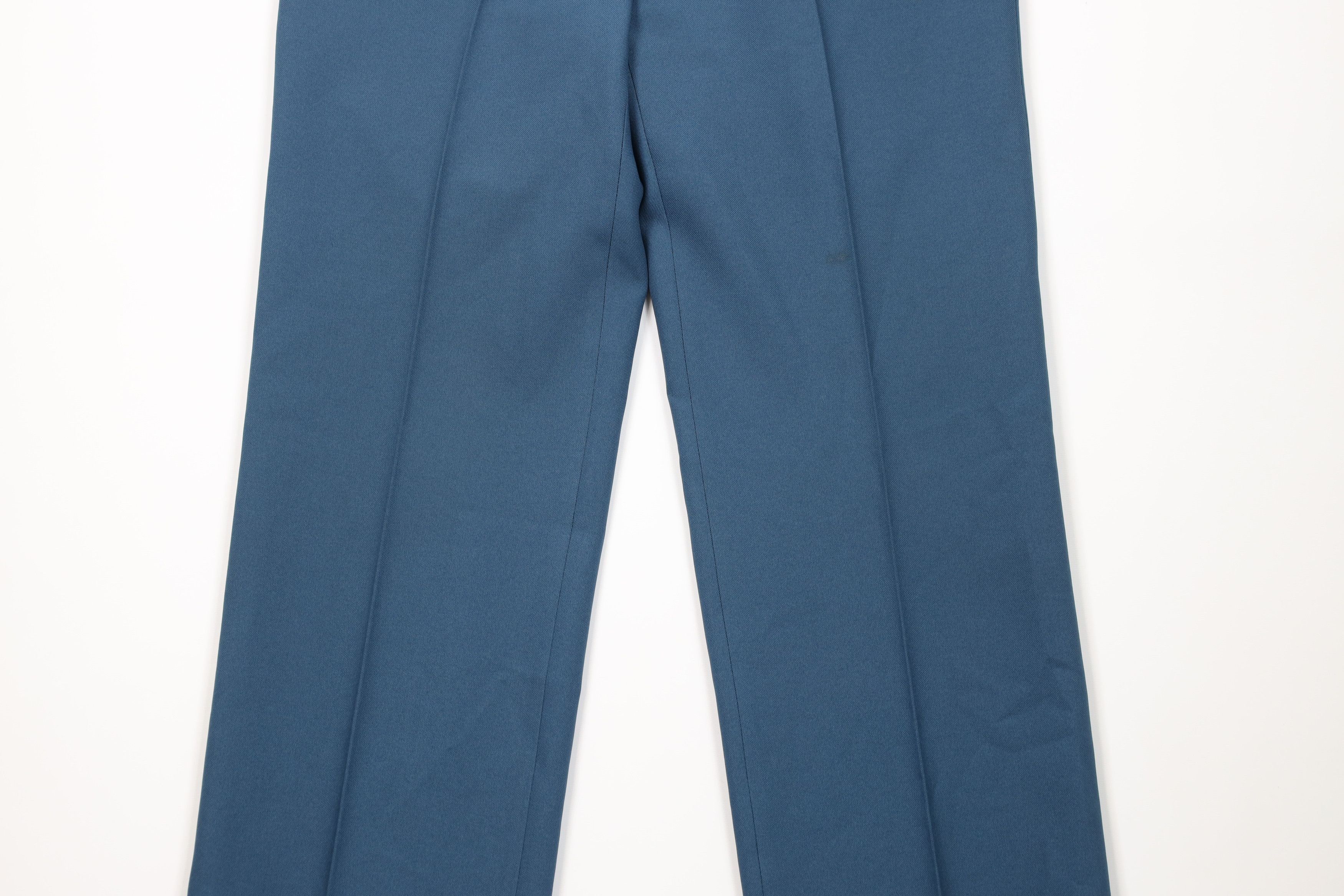 Vintage Vintage 70s Streetwear Flared Wide Leg Chino Pants Blue USA Size US 34 / EU 50 - 3 Thumbnail