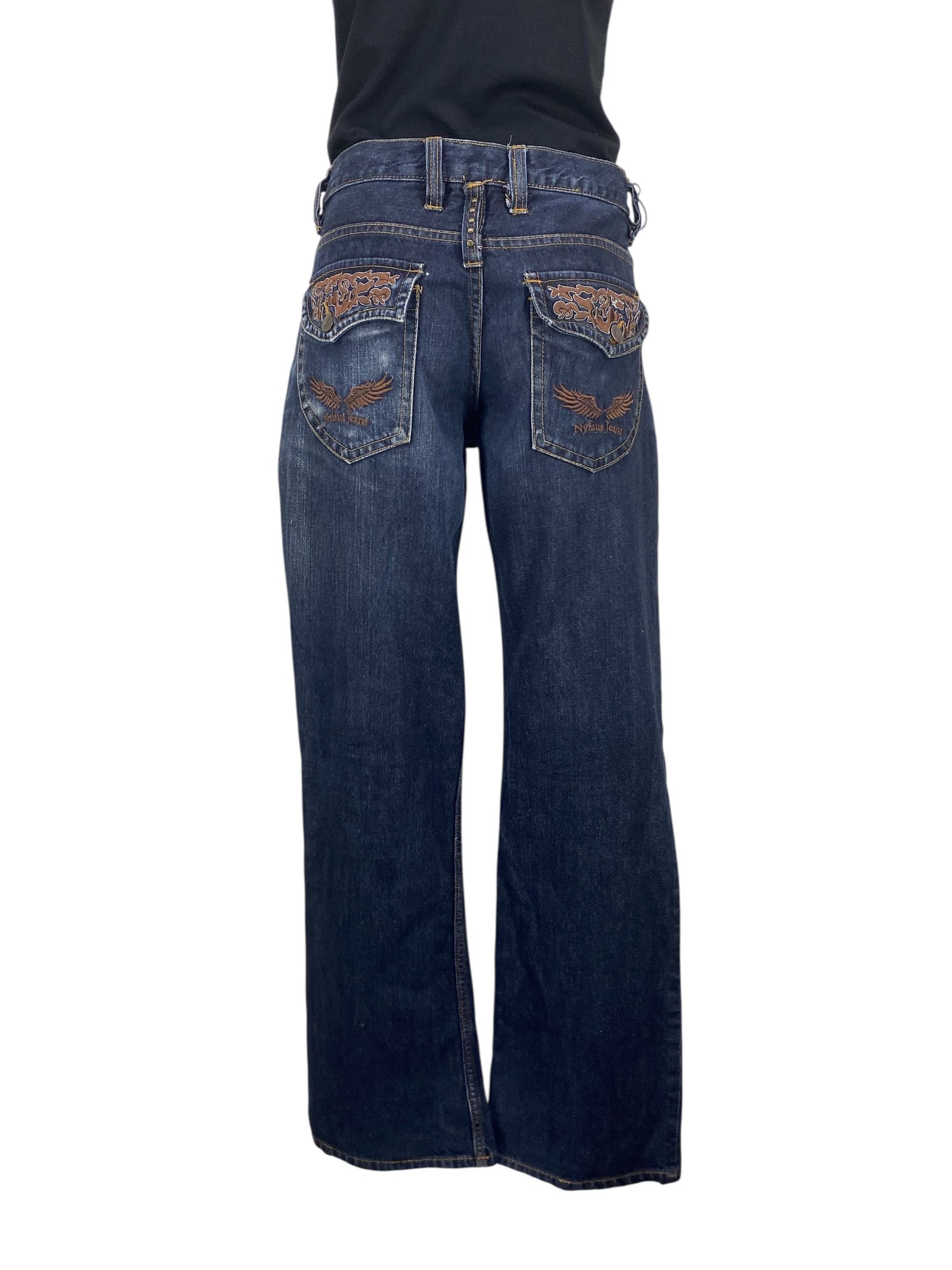 Japanese Brand Nylaus Jeans Tapered Jeans Punk Grunge Jeans Size US 32 / EU 48 - 1 Thumbnail