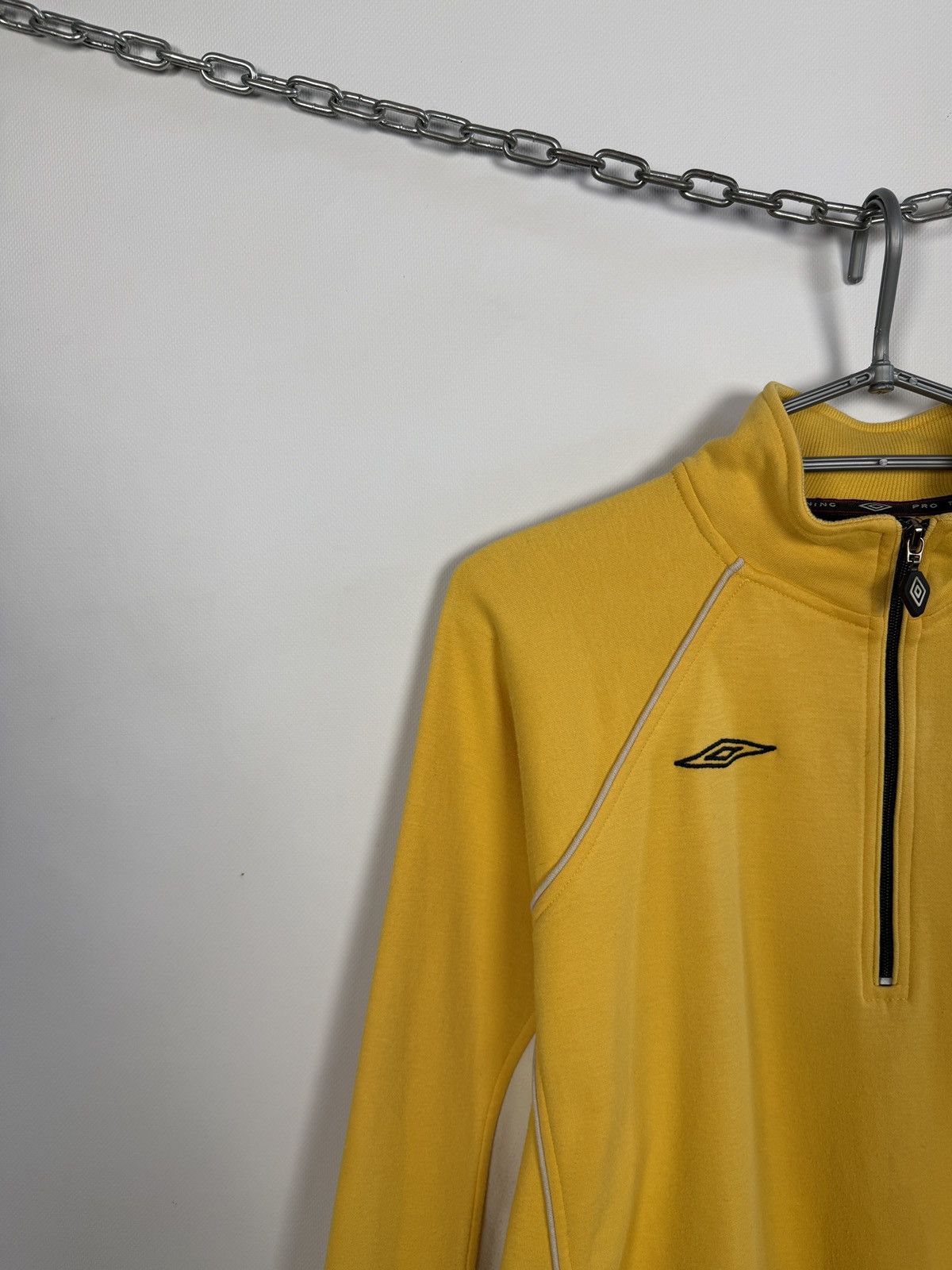 Umbro Umbro Vintage Sweatshirt 1/4 Zip Pullover Yellow Size S Size US S / EU 44-46 / 1 - 3 Thumbnail