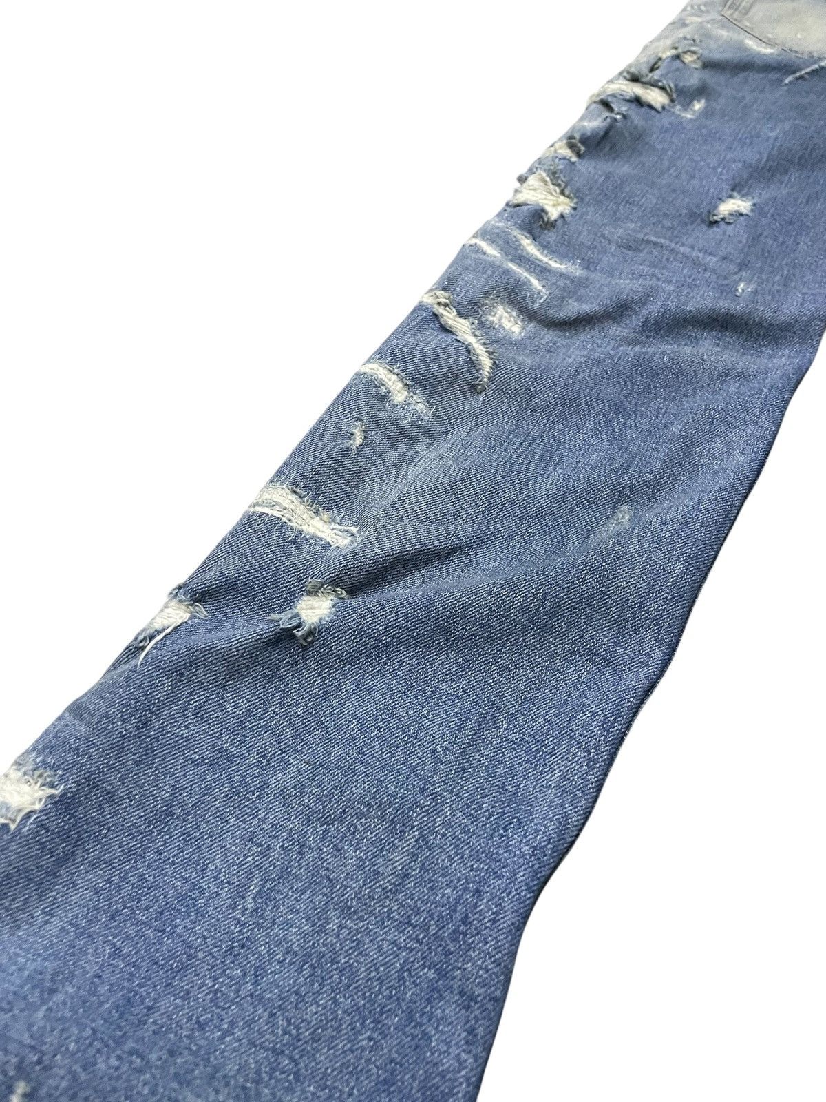 Diesel × Diesel Black Gold Diesel Black Gold Stacked Distressed Heavy Stitched Jeans Size US 34 / EU 50 - 18 Thumbnail