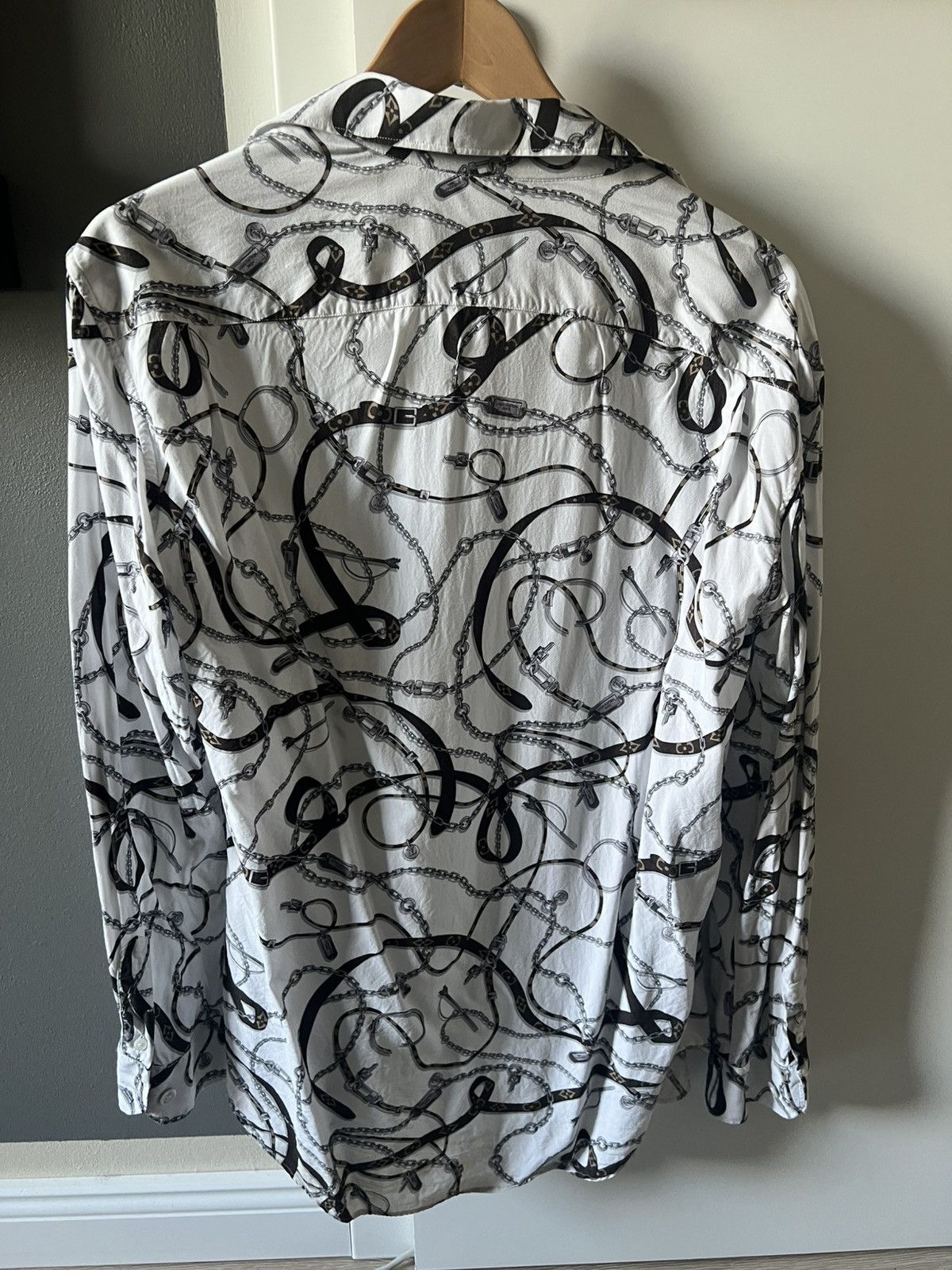 Louis Vuitton Louis Vuitton Chain & Belt Print Shirt Size US S / EU 44-46 / 1 - 3 Thumbnail