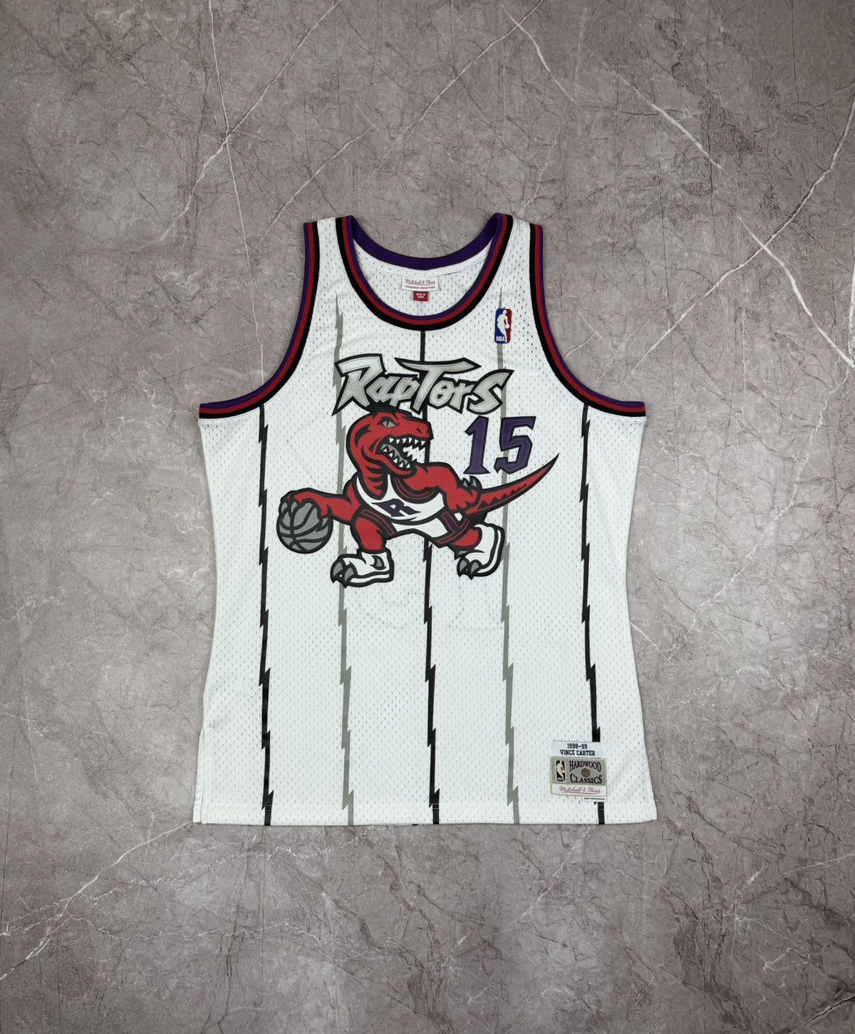 NBA Mitchell Ness Toronto Raptors 15 Carter White Jersey Shirt Size US L / EU 52-54 / 3 - 1 Thumbnail