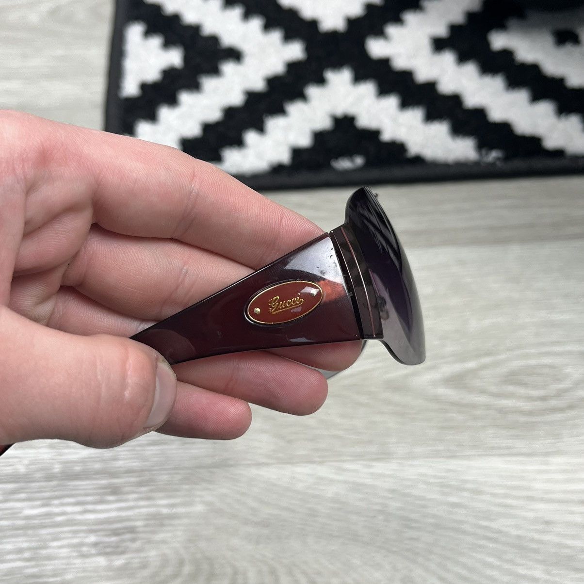 Gucci VINTAGE GUCCI MASK / SHIELD SUNGLASSES WITH LOGO UNISEX Size ONE SIZE - 3 Thumbnail