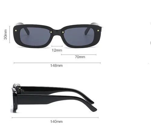 Vintage Vintage square frame sunglasses Size ONE SIZE - 3 Thumbnail