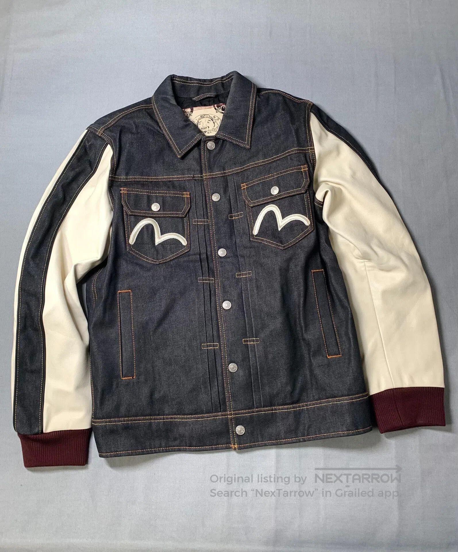 Evisu Evisu Denim Baseball Coach Jacket. Size US L / EU 52-54 / 3 - 2 Thumbnail