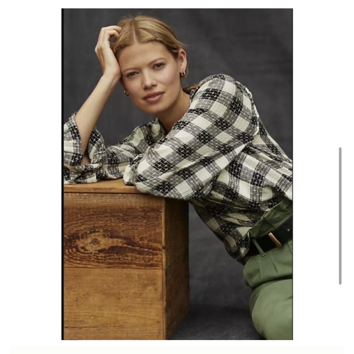 Anthropologie Anthropologie Pilcro Womens Size XS Plaid Buttondown Blouse Size XS / US 0-2 / IT 36-38 - 7 Thumbnail
