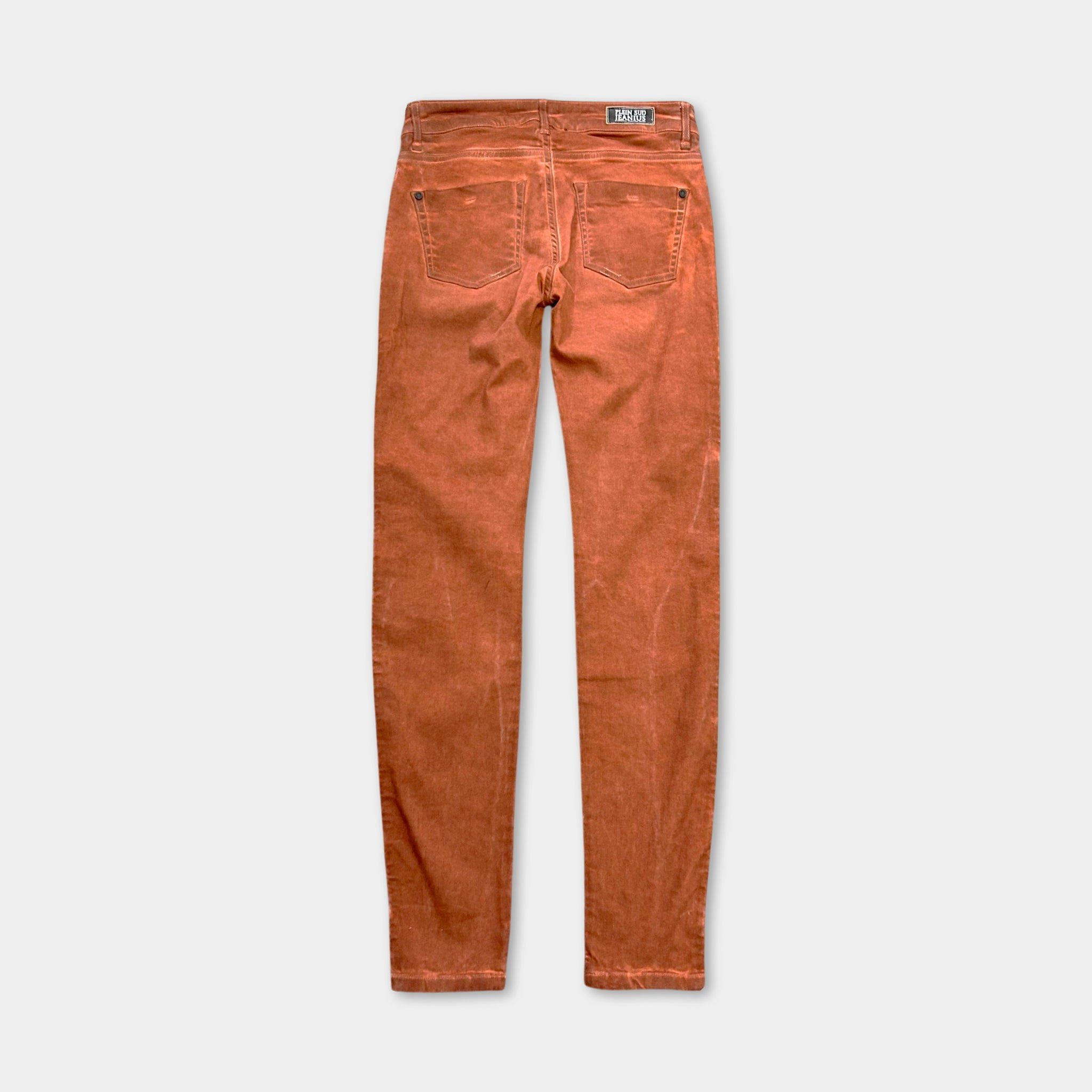 plein sud Plein Sud Terracota Denim Skinny Pants Size 28" / US 6 / IT 42 - 3 Thumbnail