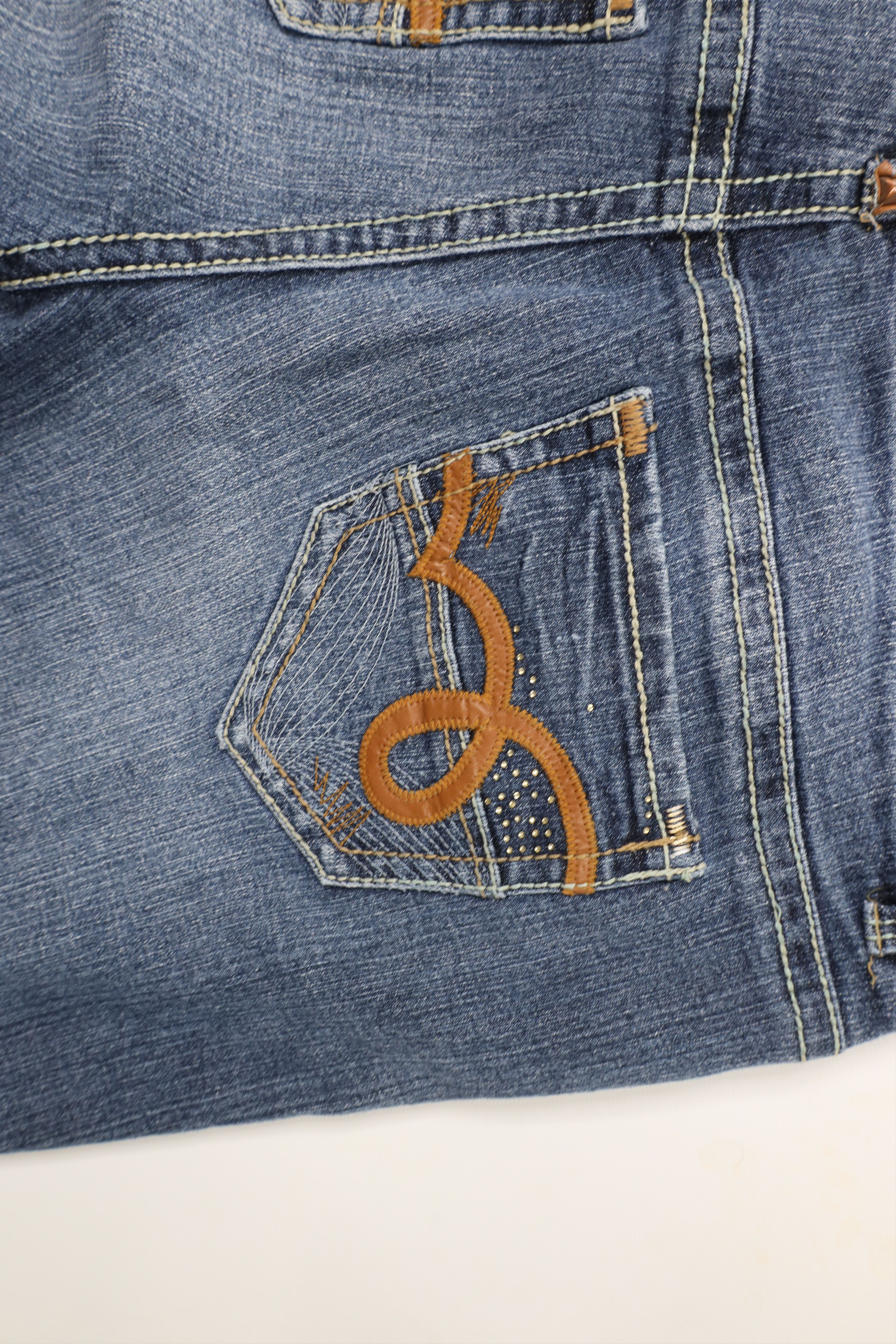 Vintage Vintage 90s Y2K Babydoll Stretch Flared Wide Leg Denim Jeans Size 40" / US 18 - 14 Thumbnail