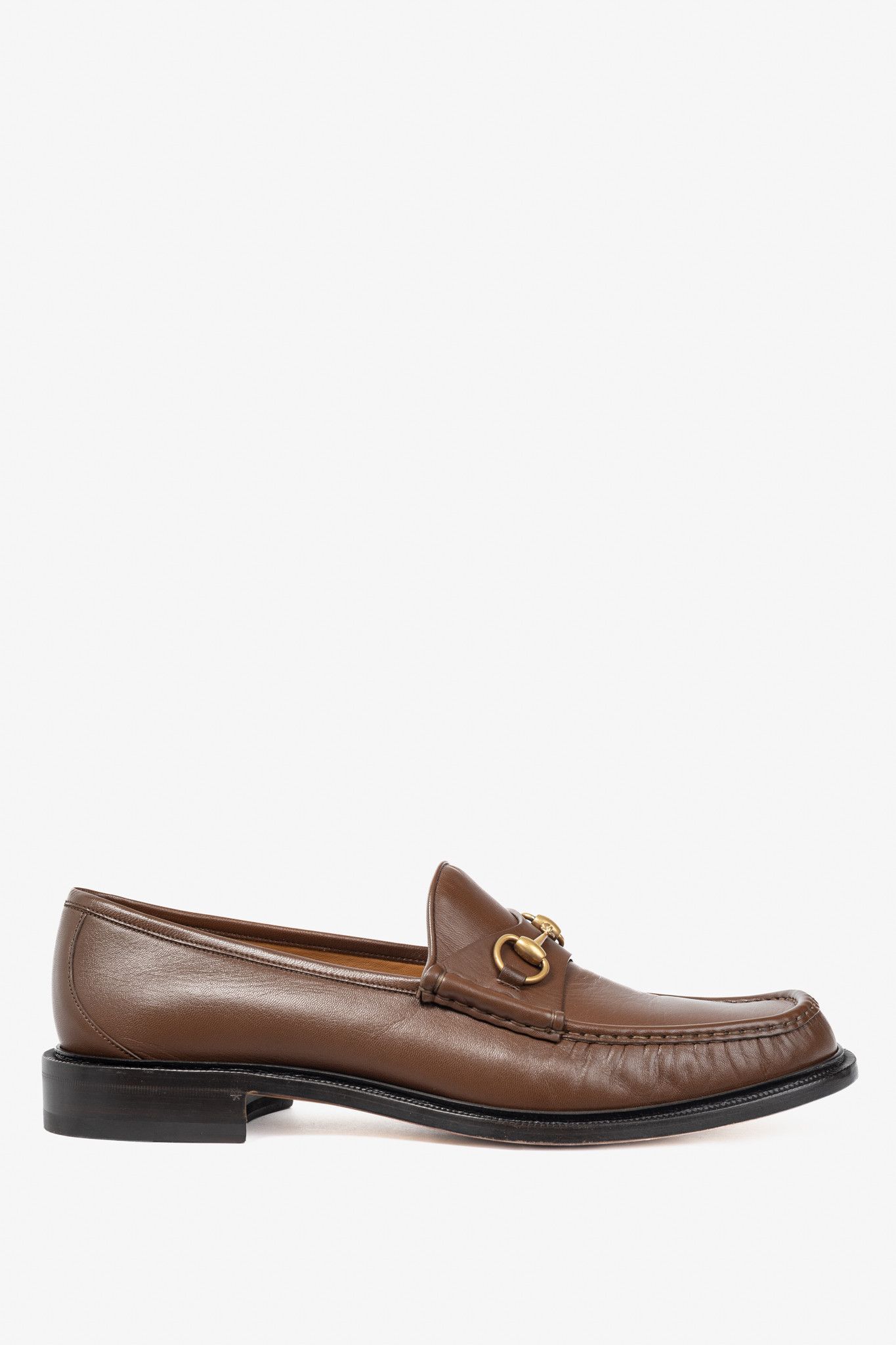 Gucci Gucci Wislet Brown Sugar Mandala Goat Horsebit Loafers Size US 15 / EU 48 - 1 Thumbnail
