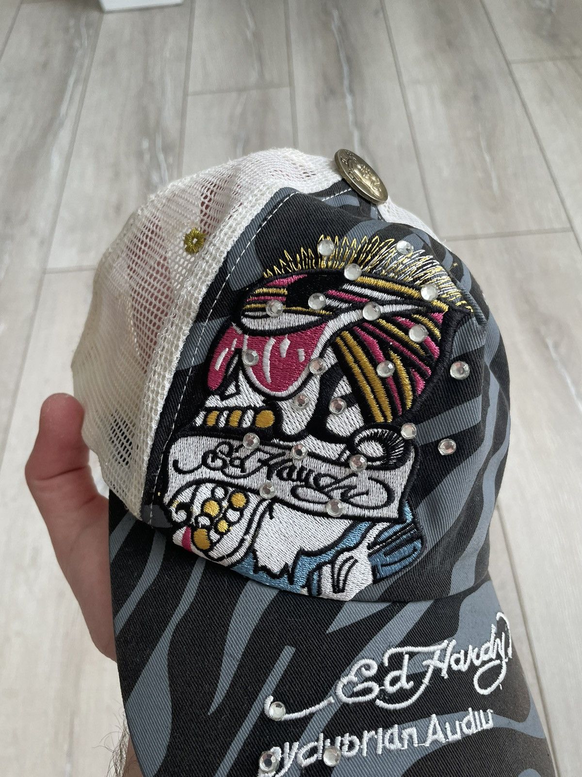 Christian Audigier × Ed Hardy × Vintage Vintage Don Ed Hardy by Christian Audigier Cap Y2K hat Size ONE SIZE - 3 Thumbnail
