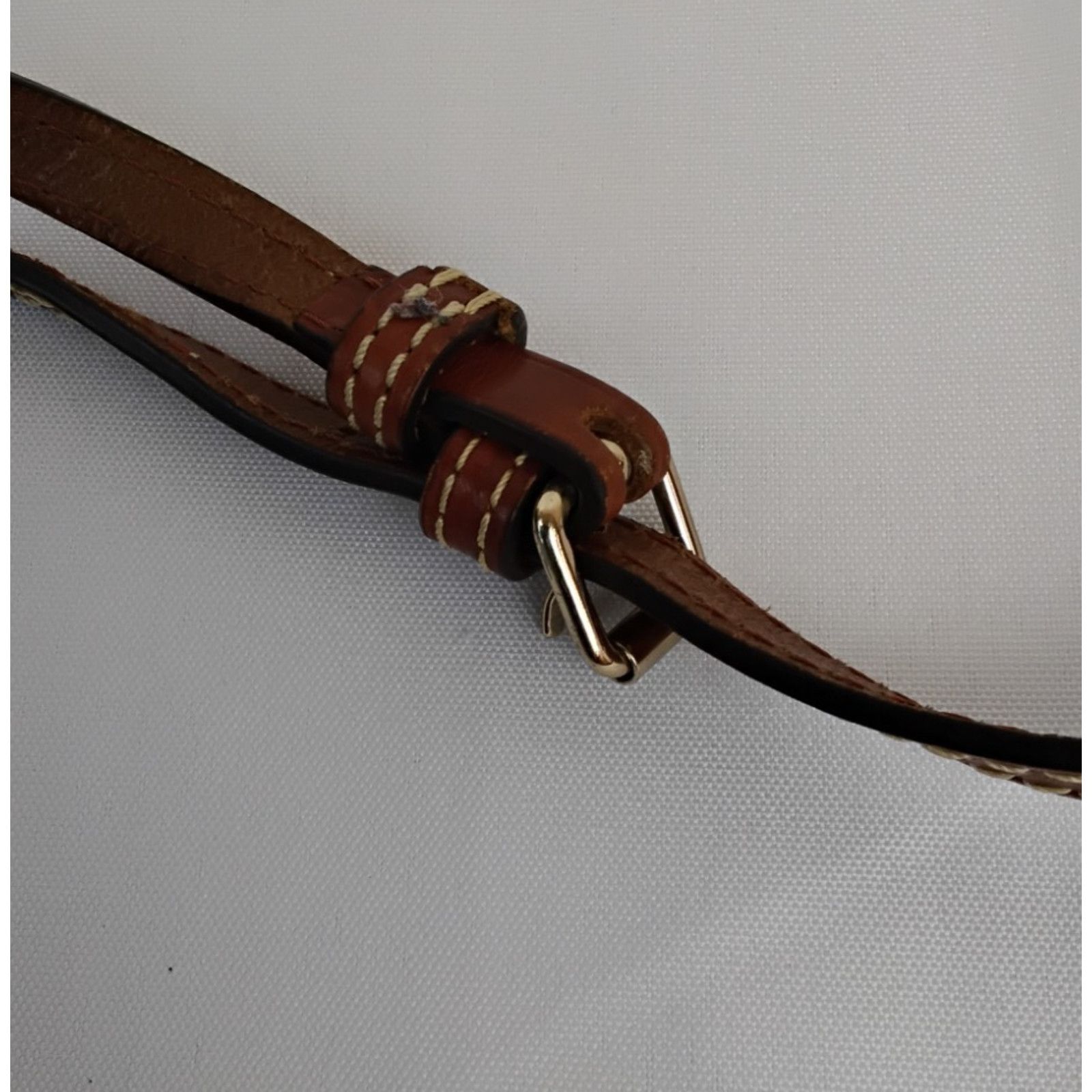 Dooney & Bourke Dooney & Bourke Domed Crossbody Bag Gray/Brown Leather Purse Size ONE SIZE - 11 Thumbnail