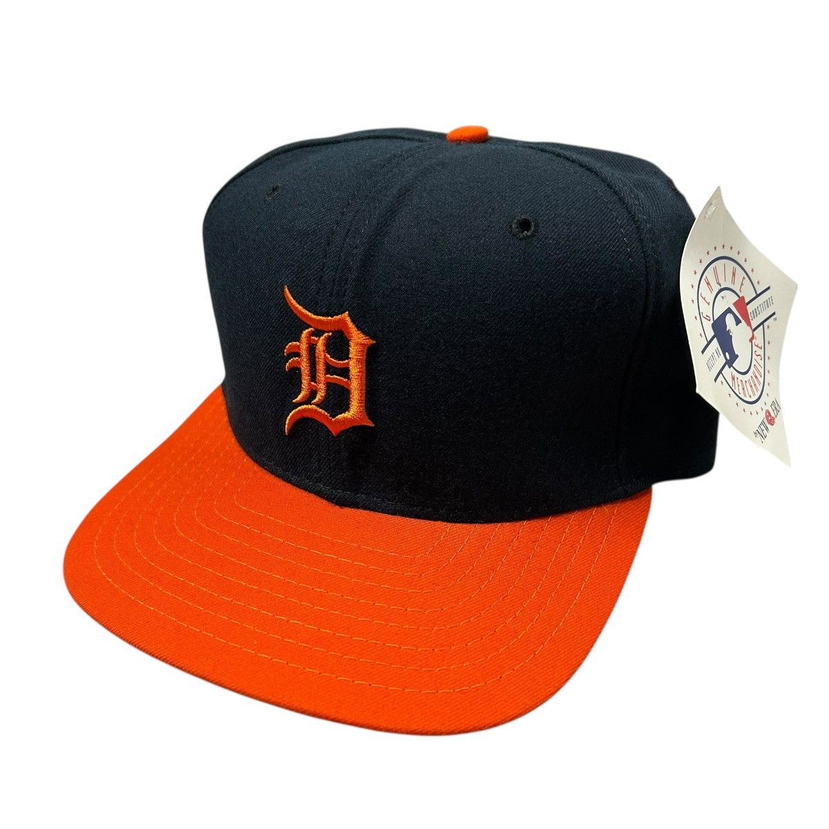 MLB DEADSTOCK 90s DETROIT TIGERS NEW ERA SNAPBACK HAT Size ONE SIZE - 2 Thumbnail