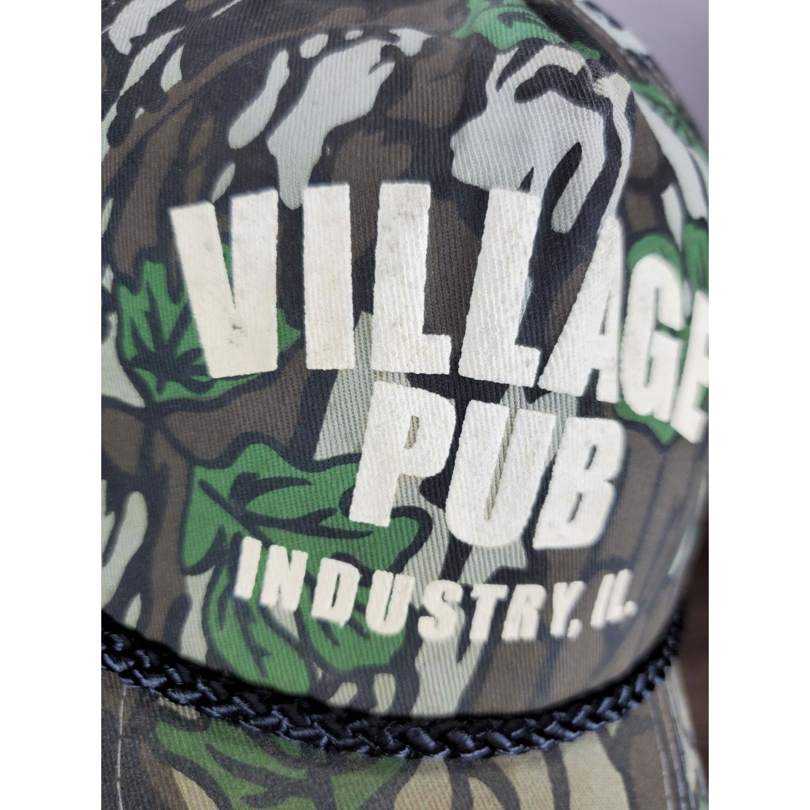 Cobra "Village Pub" Camo Hat Beer Bar Snapback Cap Industry IL Size ONE SIZE - 4 Thumbnail