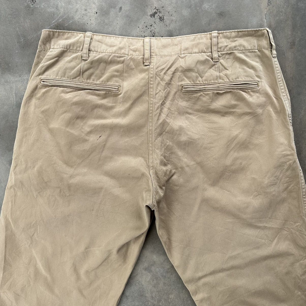 Japanese Brand Vintage Uniqlo Japan Light Khaki Trousers Pants Size US 35 - 8 Thumbnail
