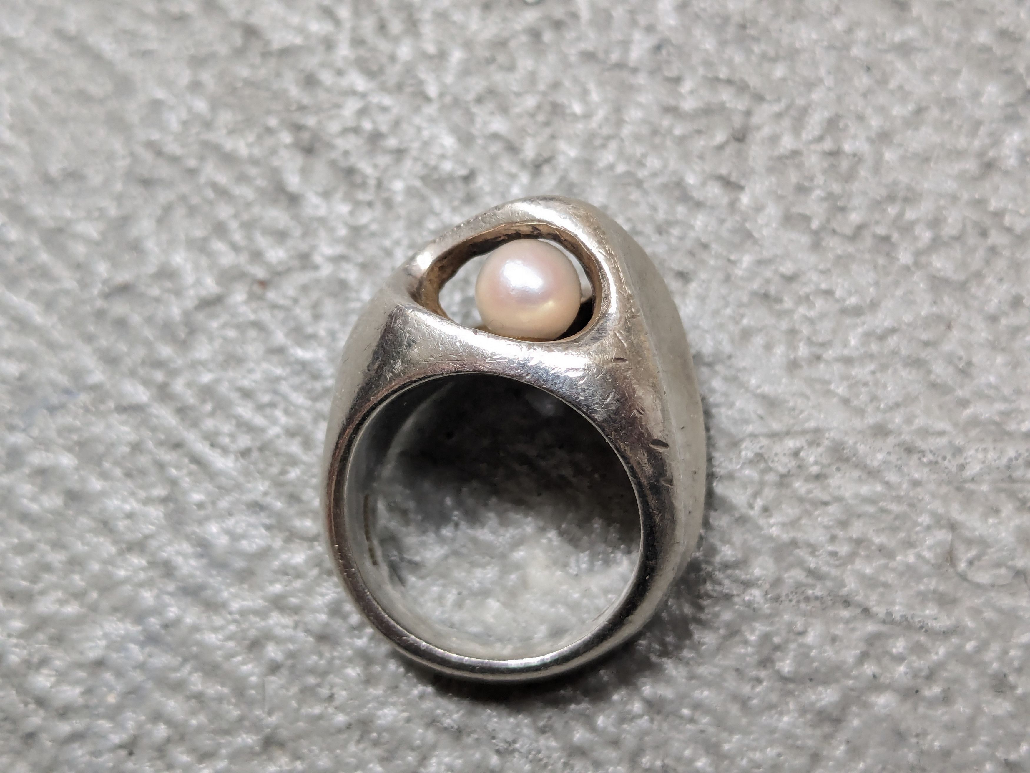 Jewelry Vintage Sterling Silver Ring Size 5.25 Henion Biomorphic Size ONE SIZE - 6 Thumbnail