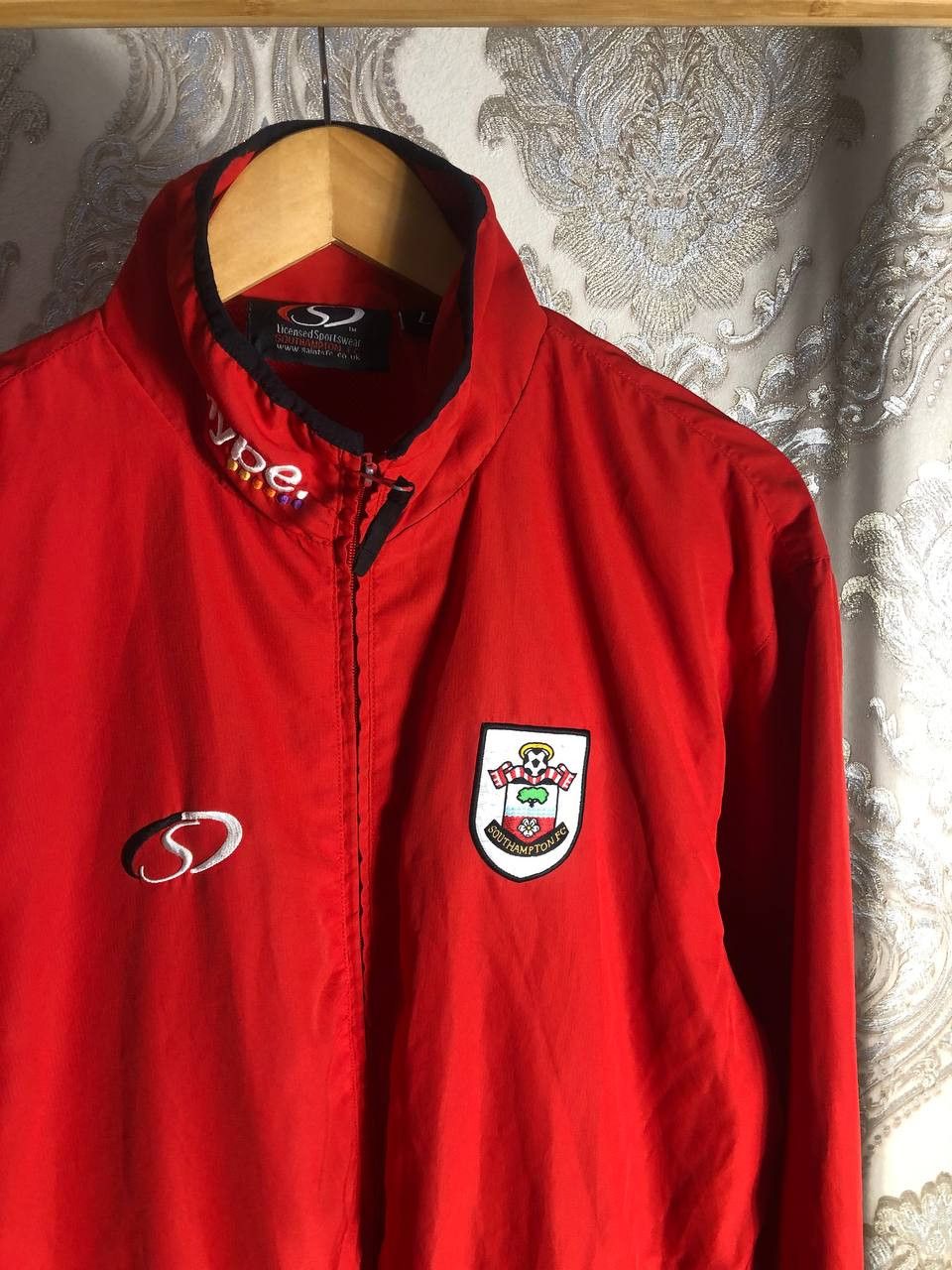 Vintage Very Rare FC Southampton England Soccer Jacket Retro 90s Size US L / EU 52-54 / 3 - 3 Thumbnail