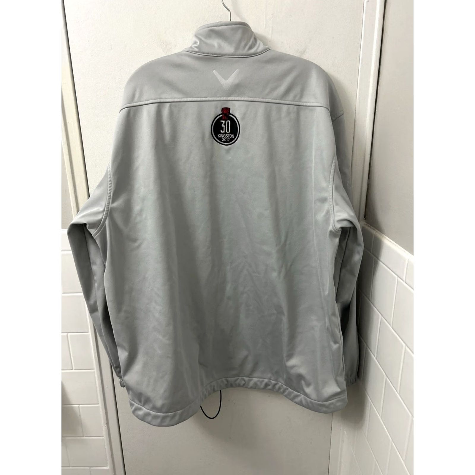 Callaway Callaway Jacket Mens 2XL Gray Softshell Fleece Lined Bomber Zip Full Zip Wind-Resistant Casual Workwear Golf Lessons Size US XXL / EU 58 / 5 - 7 Thumbnail