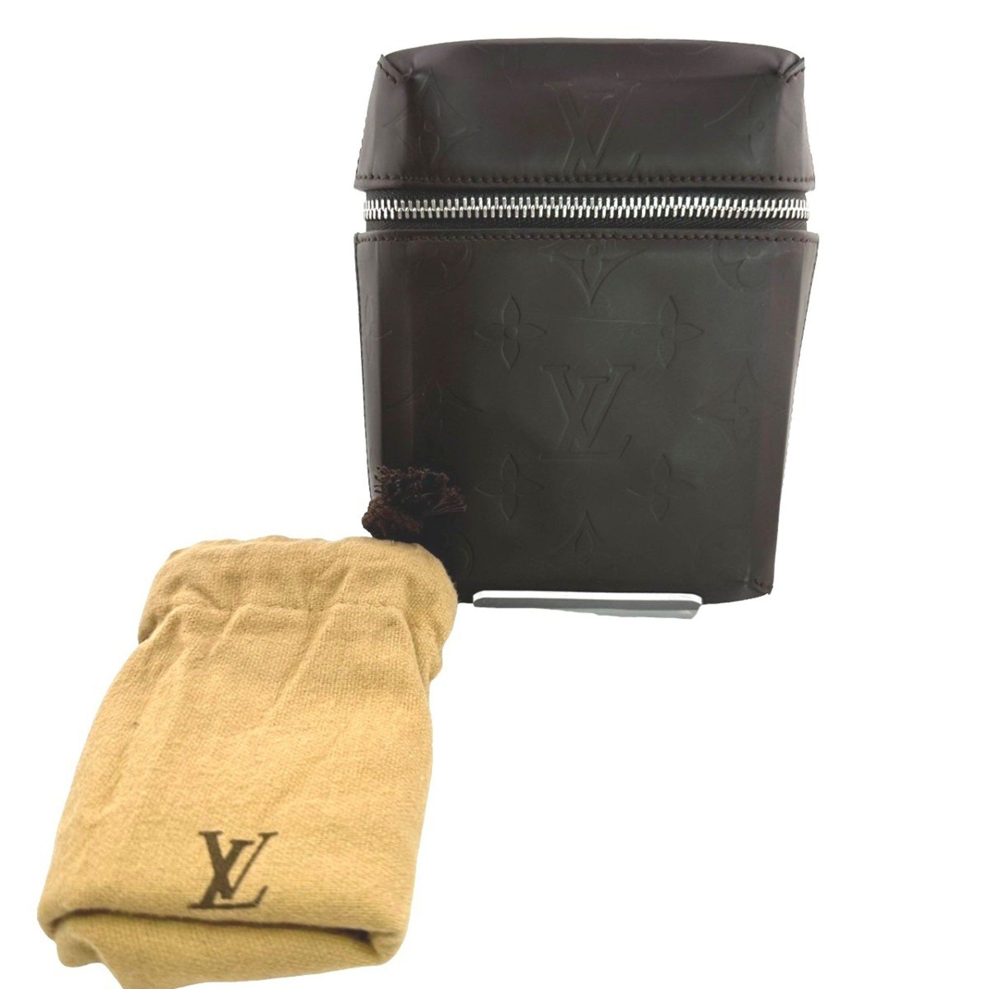 Louis Vuitton Louis Vuitton Pouch Waist Monogram Glace Ray Leather M46550 Brown LV Size ONE SIZE - 1 Thumbnail