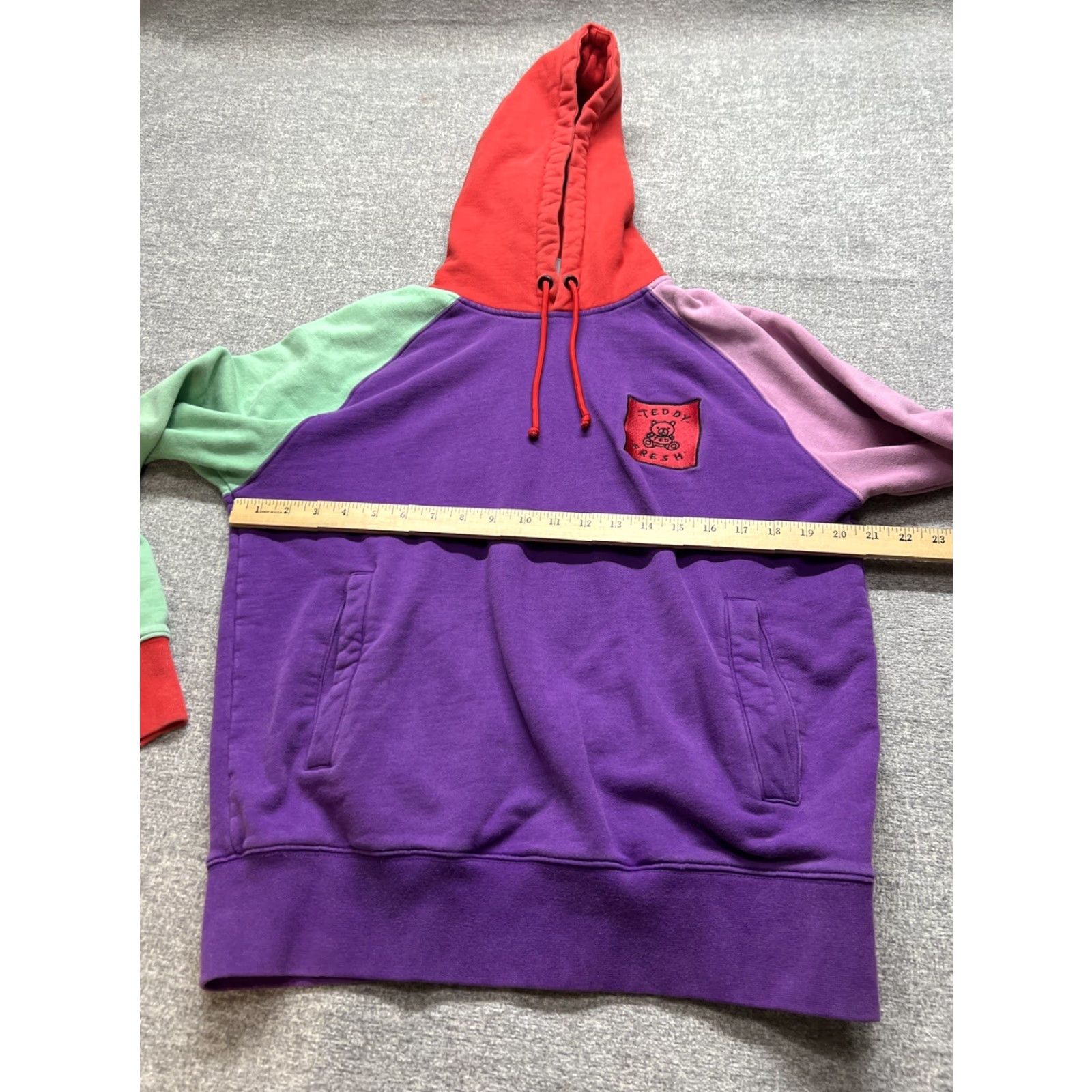 Teddy Fresh Teddy Fresh TED Color-block Multicolor Pastel Pullover Sweatshirt Hoodie Size Large Mens Size US S / EU 44-46 / 1 - 6 Thumbnail