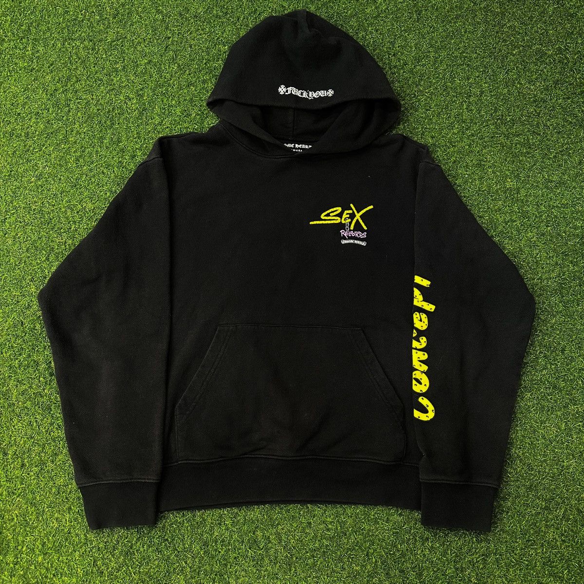 Chrome Hearts Sex Records Black Hoodie | Grailed