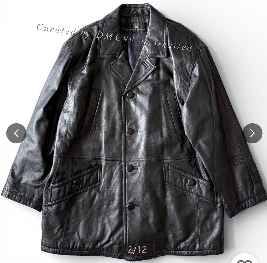 Pierre Balmain Vintage Pierre Balmain Paris Bomber Leather Jacket