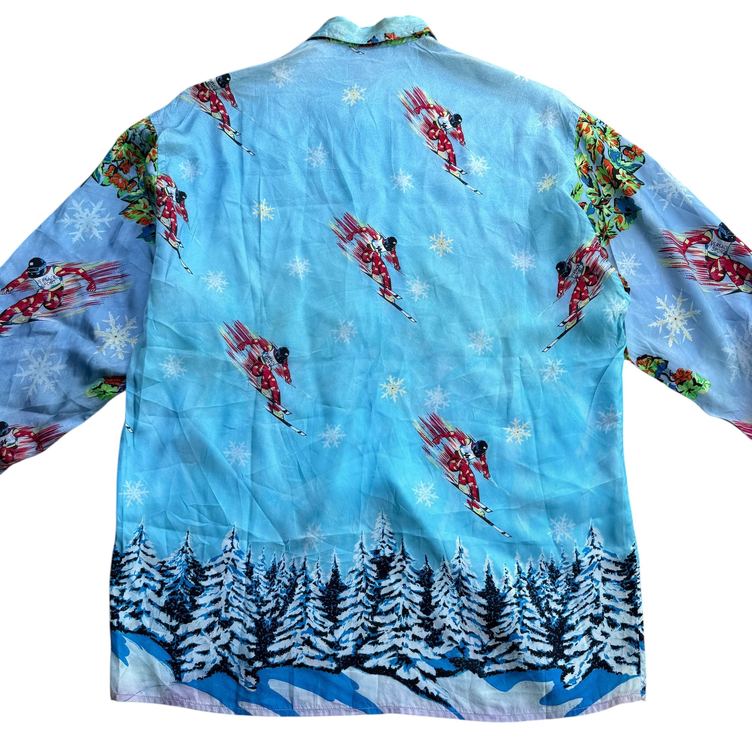 Versace Vintage Versace Sport Silk Shirt Size US M / EU 48-50 / 2 - 8 Thumbnail
